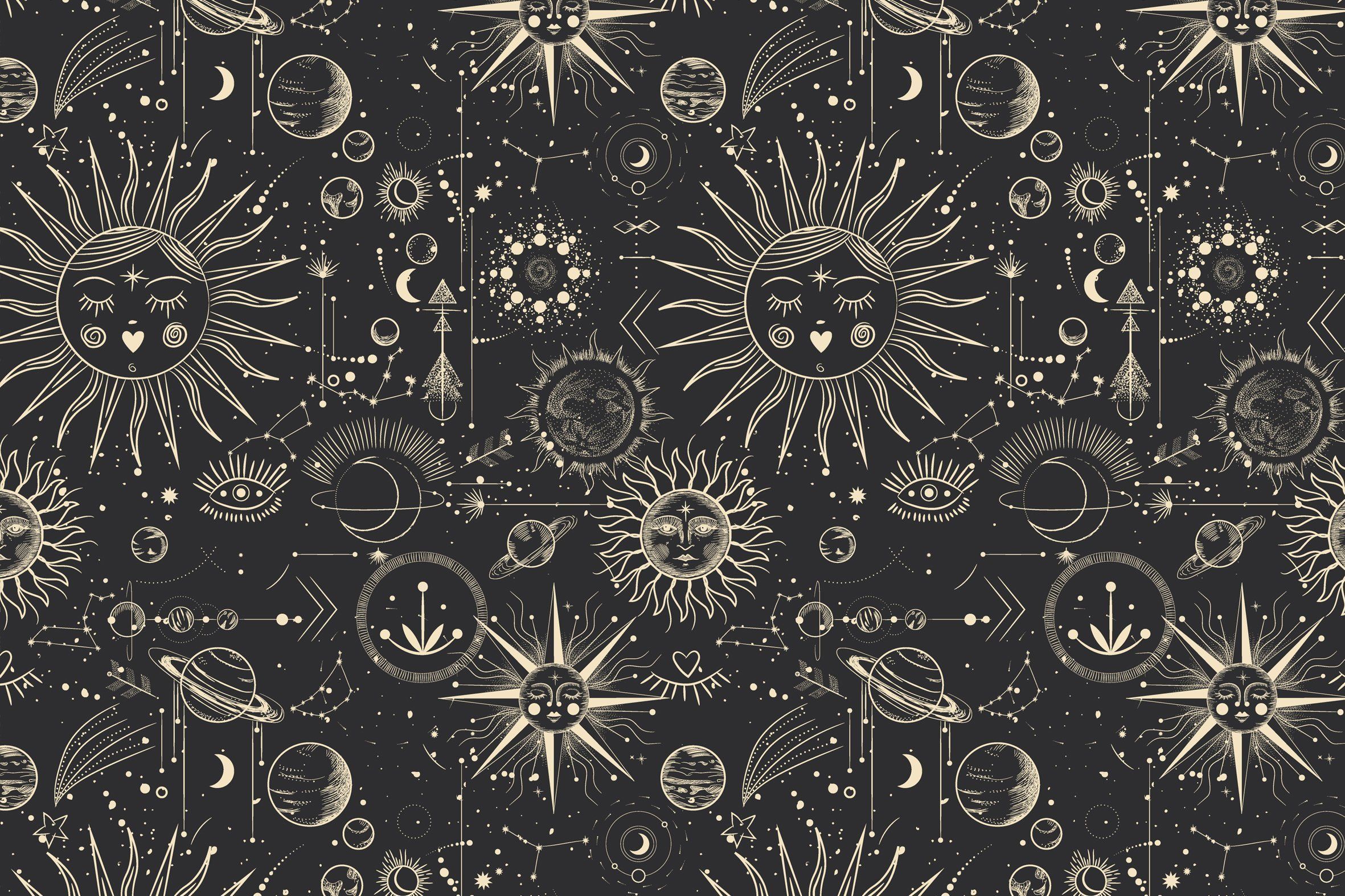 2362x1574 Aesthetic Celestial Desktop Wallpaper