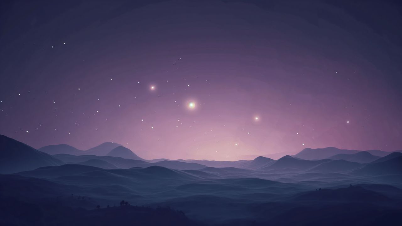 1280x720 Simple space Wallpaper 4K, Dark sky
