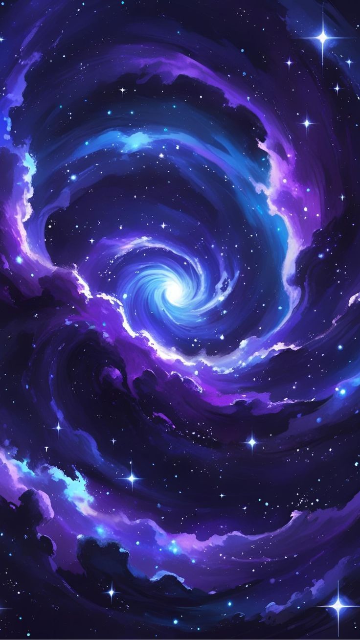 736x1308 Starry Galaxy Sky Phone Wallpaper
