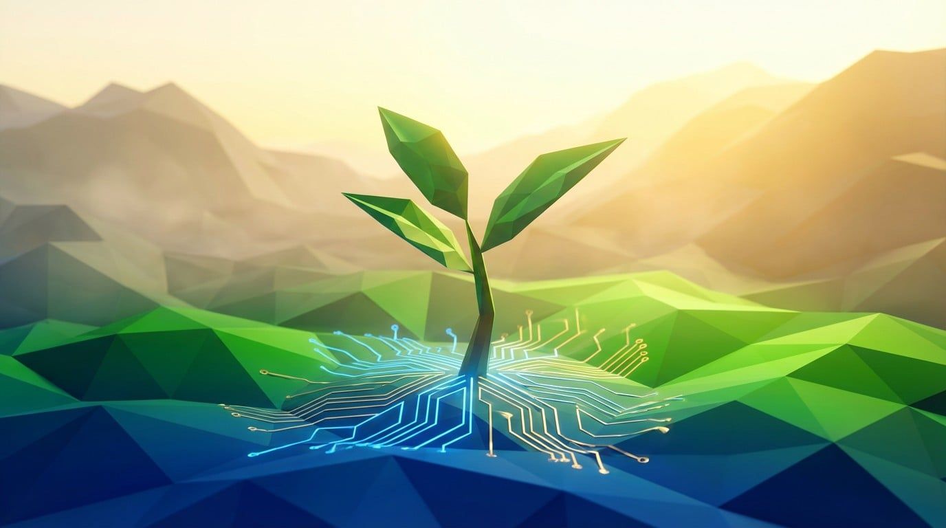 1376x768 Free Digital Growth Emerges Image, Seedling, Technology
