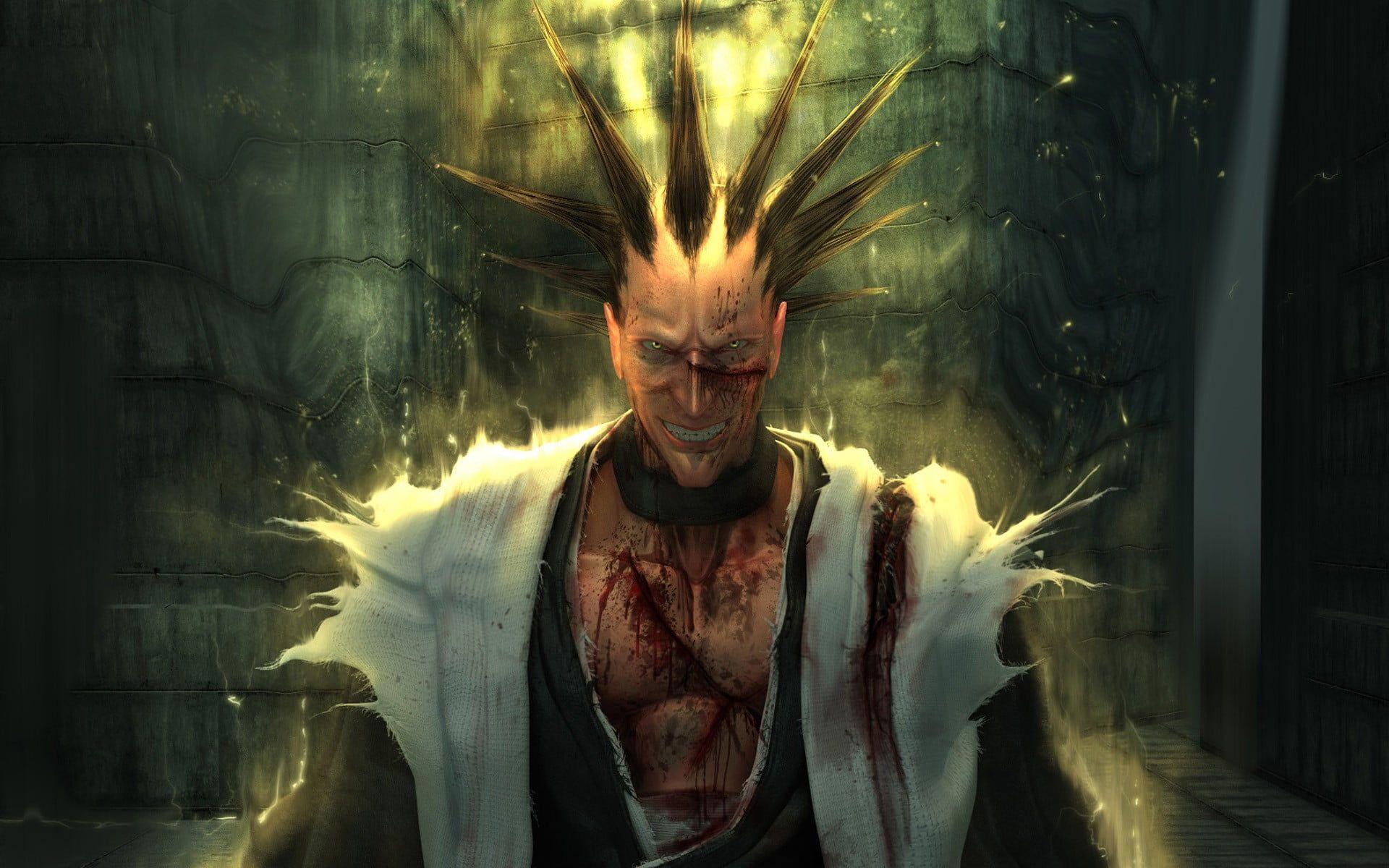 1920x1200 Monster graphic poster, Zaraki Kenpachi, Bleach, anime, realistic