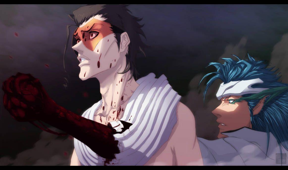 1163x687 Grimmjow vs Askin CH665 by aConst. Kisuke urahara, Manga