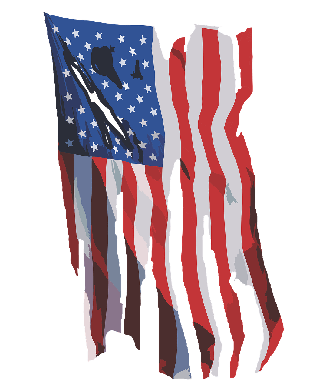 1067x1280 Download Torn Usa Flag Ragged Old Flag Usa Flag. Royalty Free Stock Illustration Image