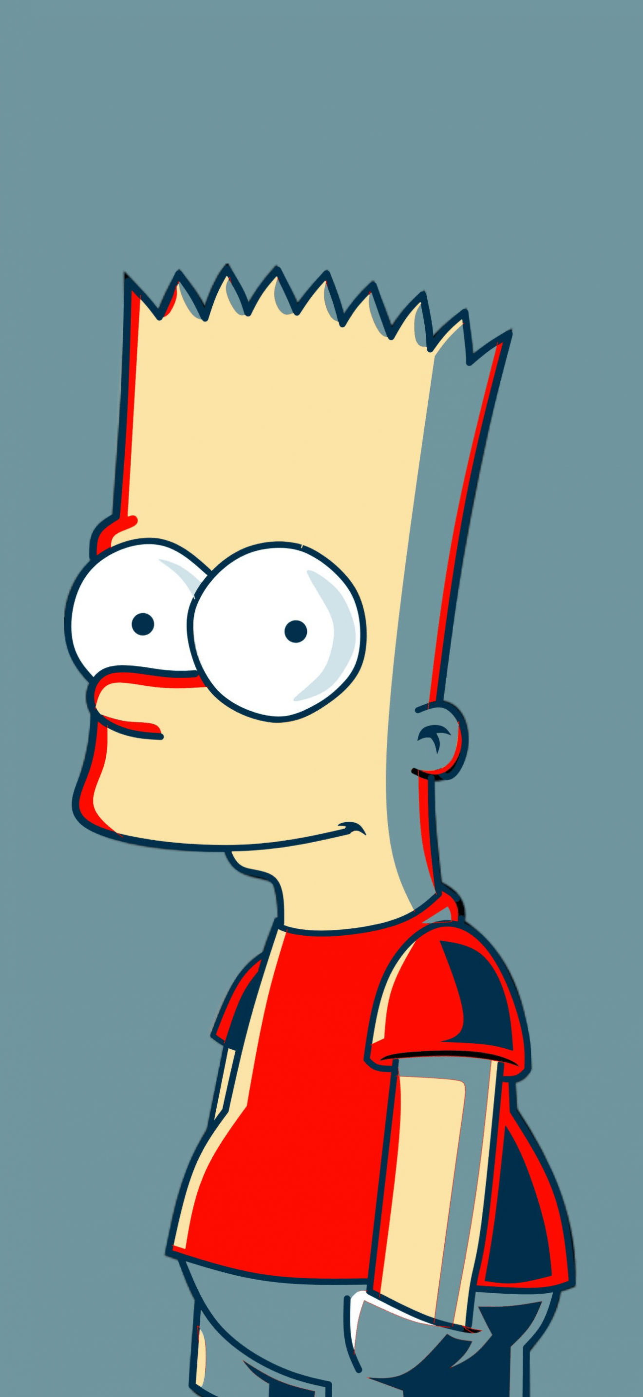 1320x2868 Bart Simpson Wallpaper 4K, Minimalist, The Simpsons