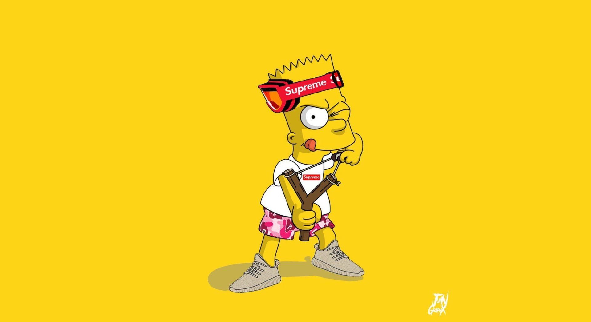 1920x1047 Supreme Bart Simpson HD Wallpaperx1200