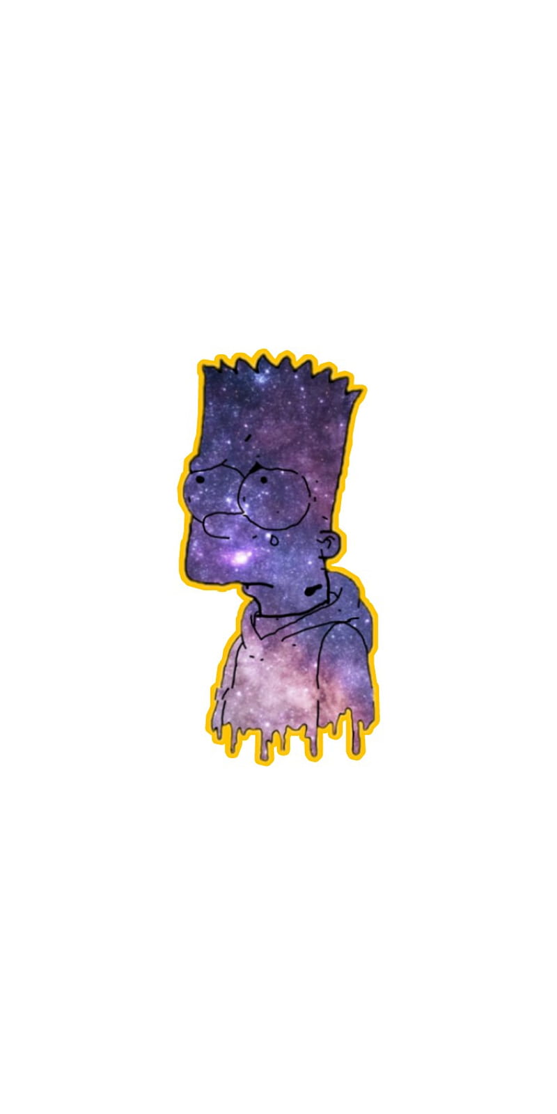 800x1600 Bart, aesthetic, dark, fashion, simpson, supreme, white, HD phone wallpaper