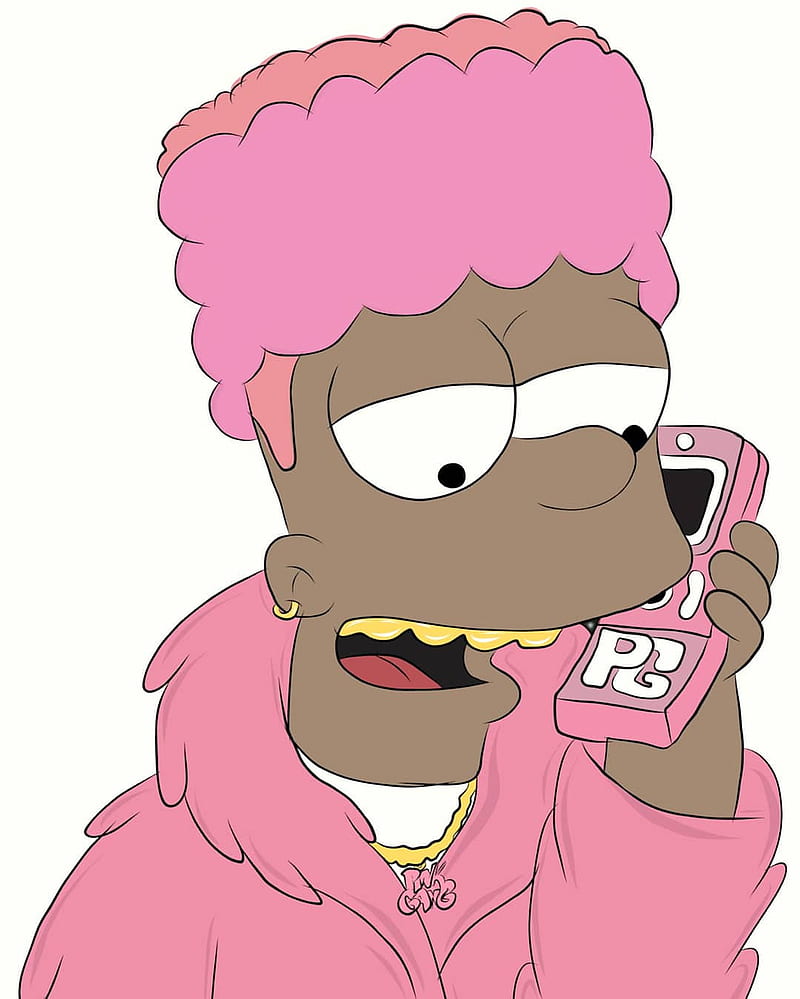 800x999 5760x1080px, 5K free download. Bart Simpson, bartspimpson, blackbart, camron, pink, HD phone wallpaper