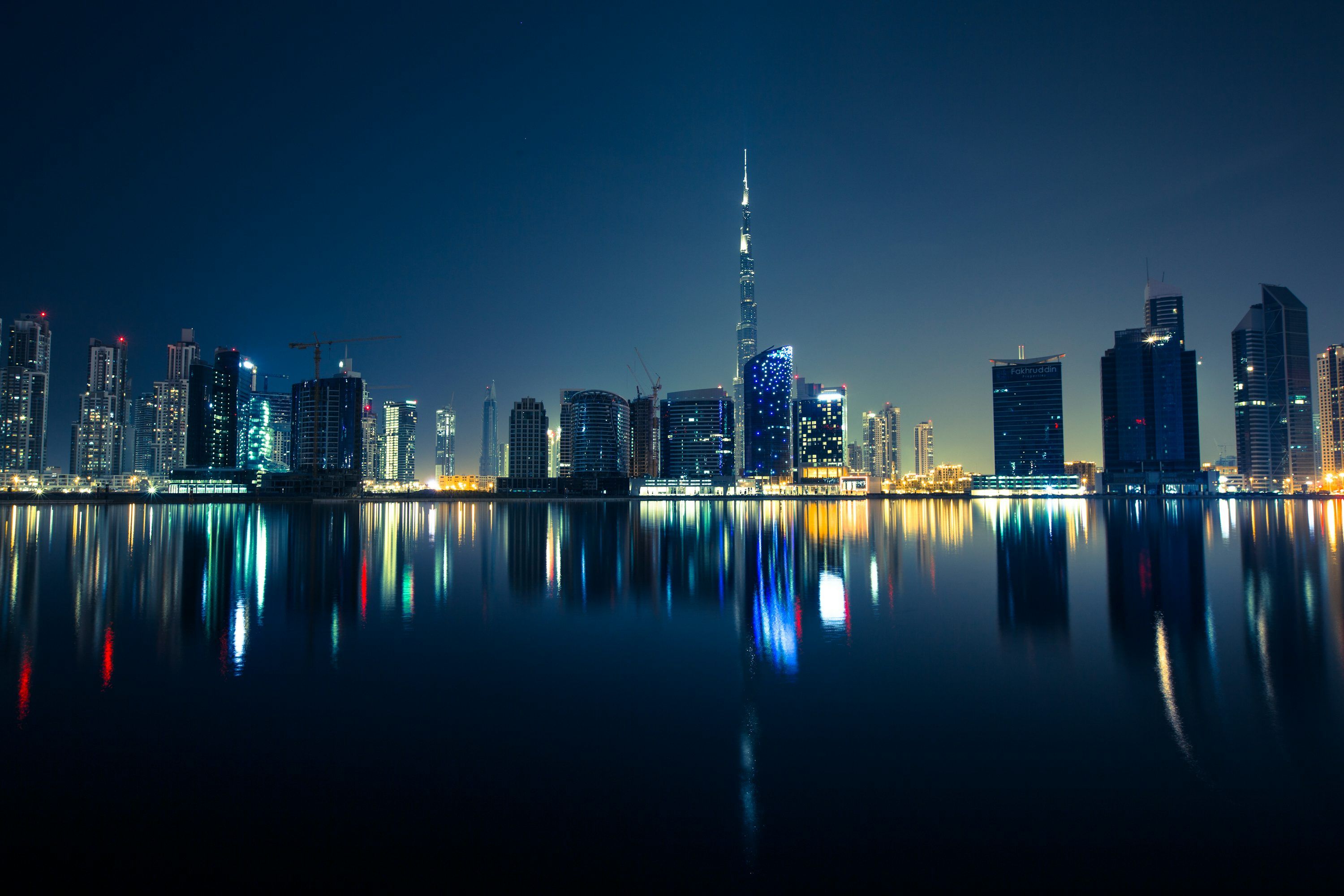 3000x2000 Panoramic photography of the city during night photo