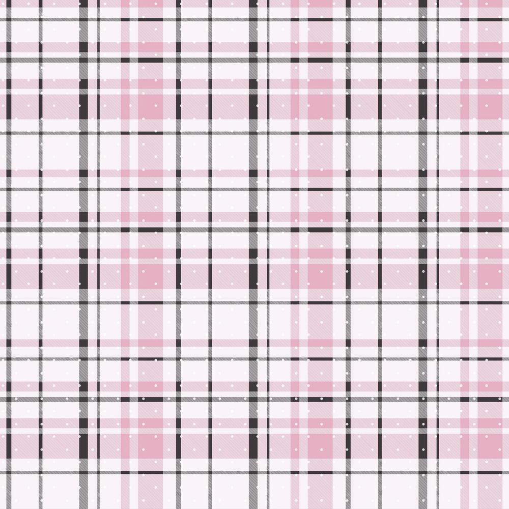 1000x1000 York Wallcoverings 56 sq. ft. Polka Dot Plaid Wallpaper KI0529