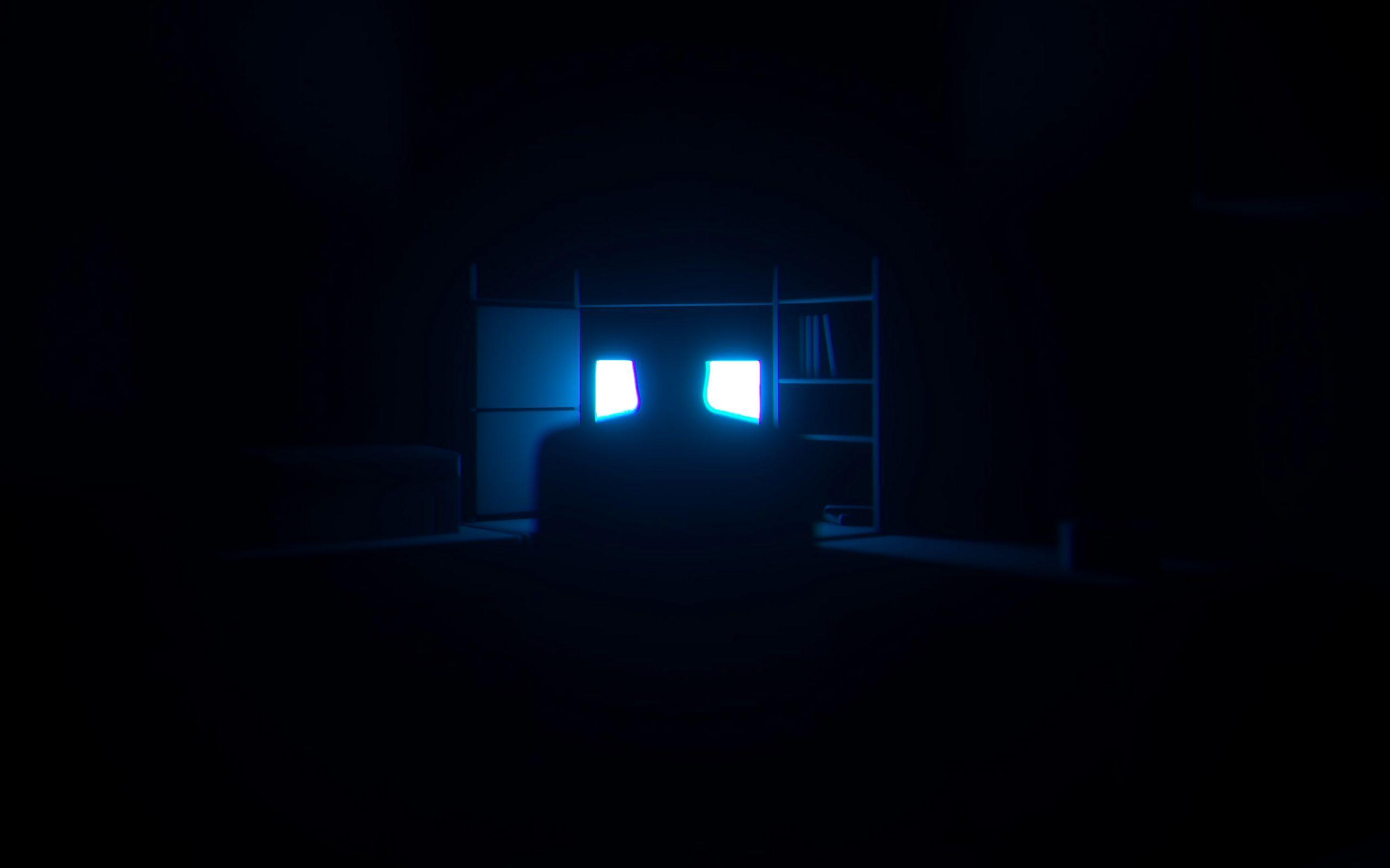 My dark room. Темная комната. Тёмная комната с компьютером. Стол в темной комнате. Монитор в темной комнате.