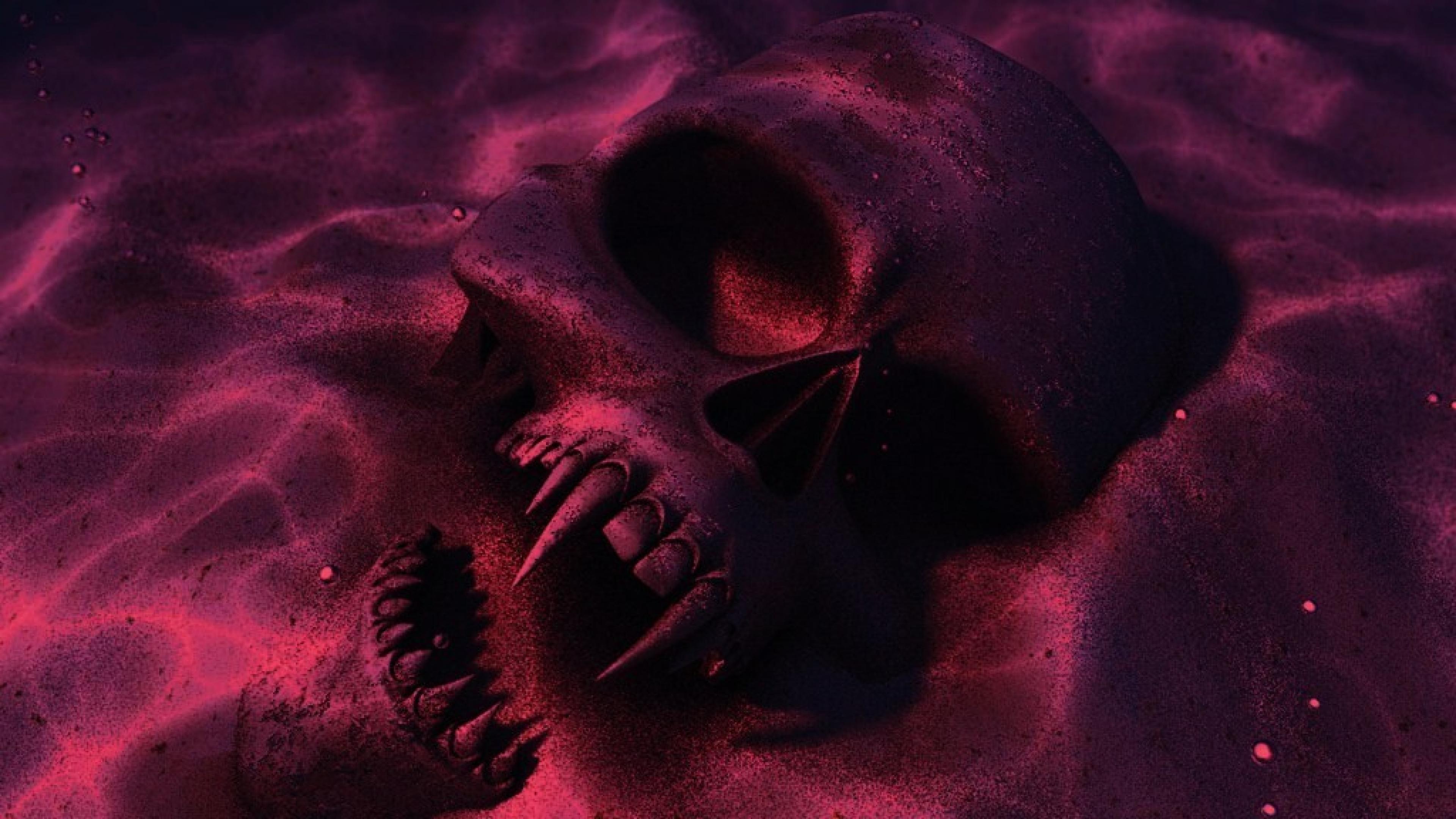 3840x2160 vampire skull