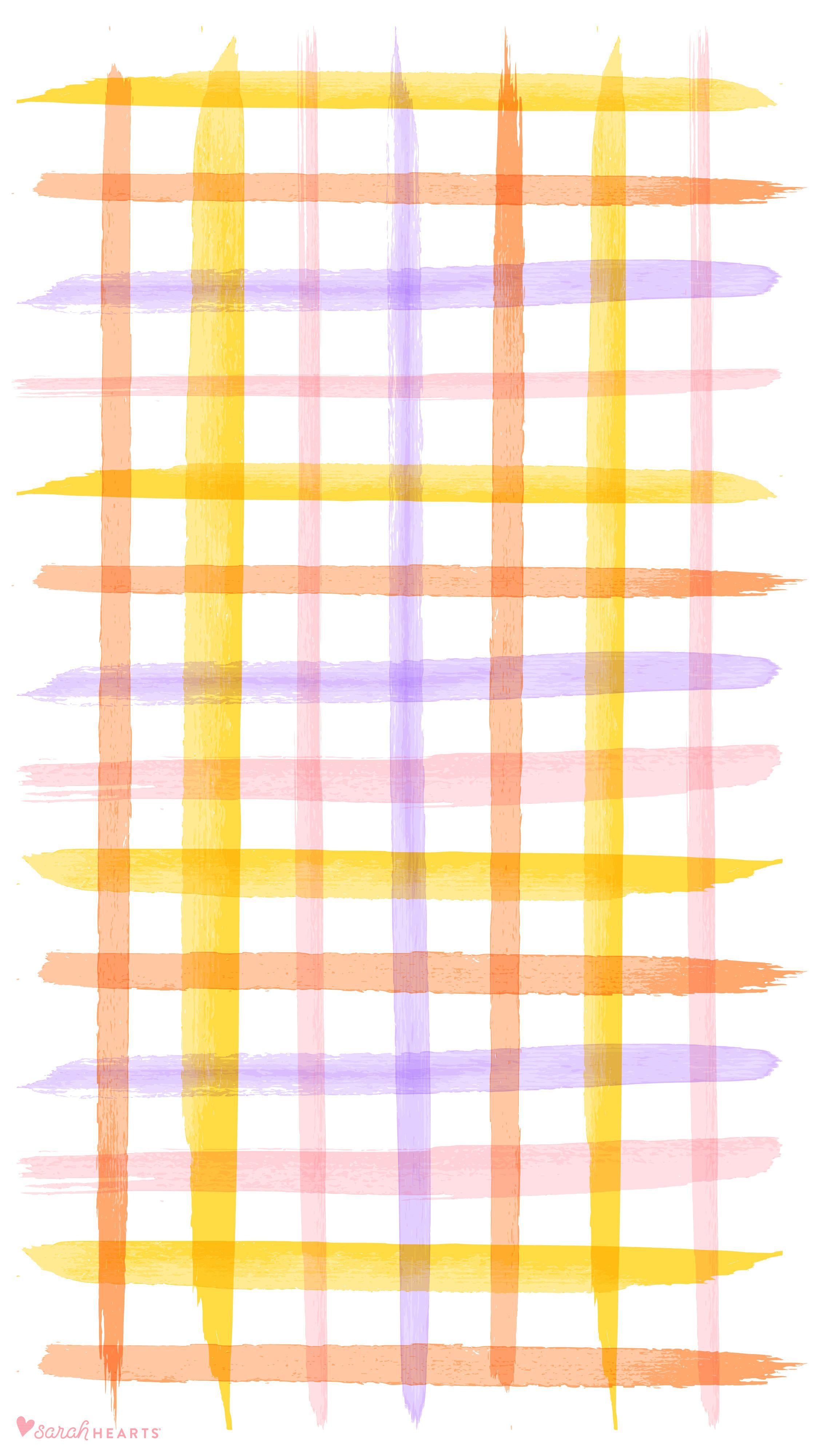 2251x4000 May 2018 Spring Plaid Calendar Wallpaper