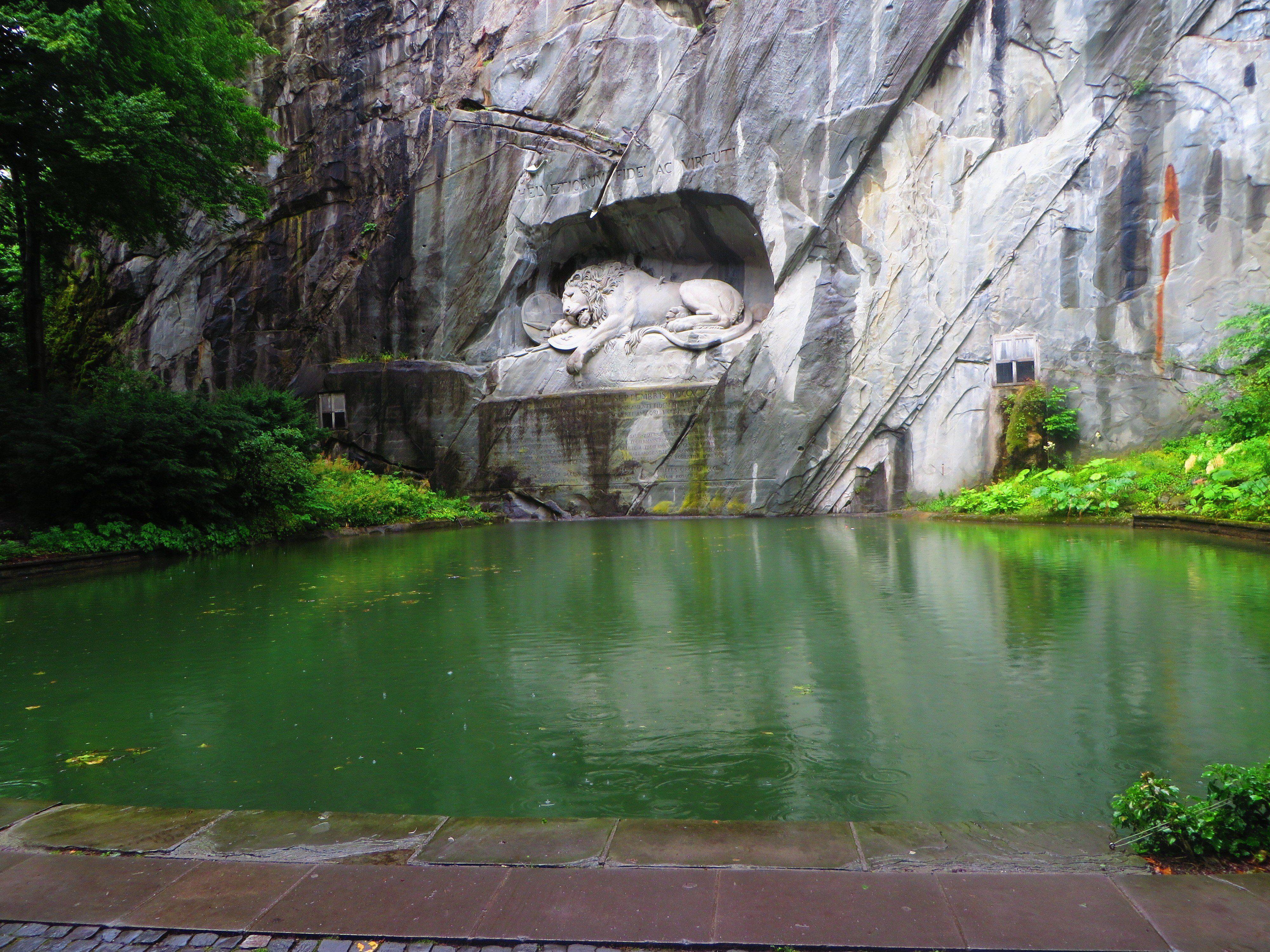 4000x3000 Switzerland, Lion of Lucerne, Luzern Wallpaper HD / Desktop