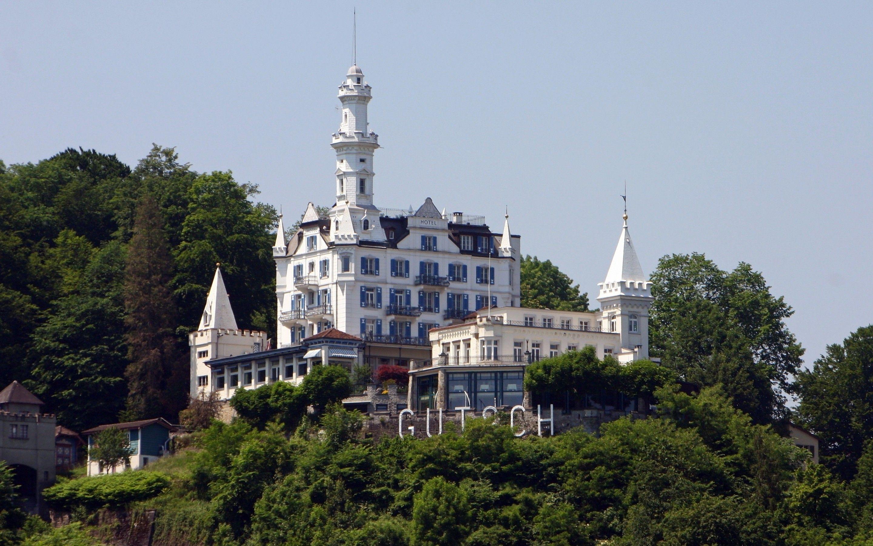 2880x1800 Download 2880x1800 Switzerland, Luzern, Hotel, Trees Wallpaper