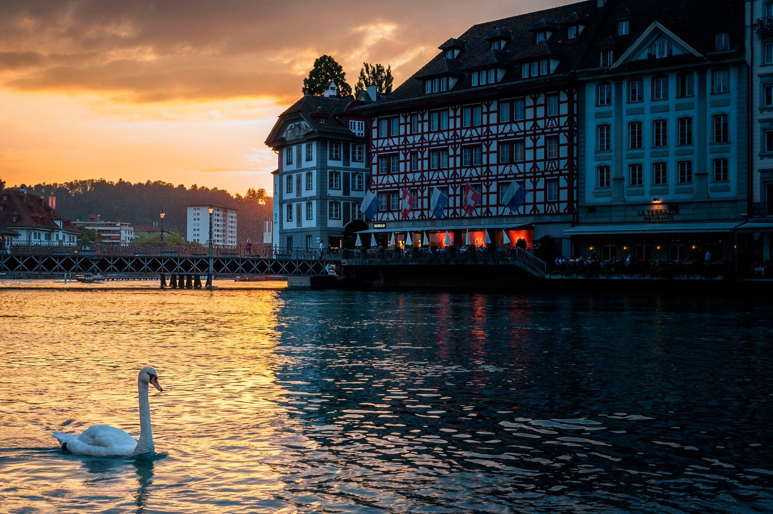 2500x1663 Lake Lucerne Wallpaper