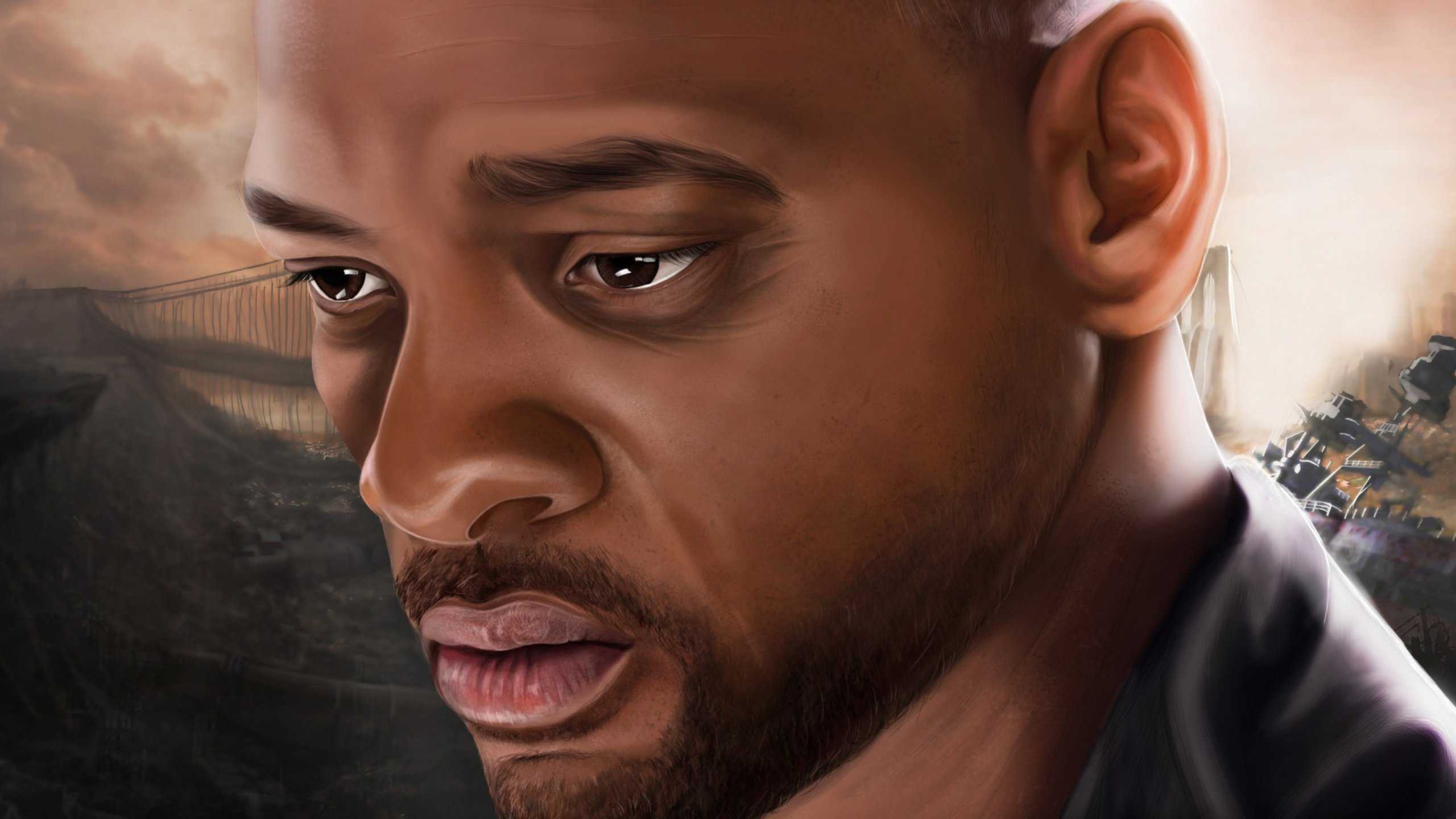 2560x1440 Will Smith Paint Art HD Wallpaper (2560x1440)