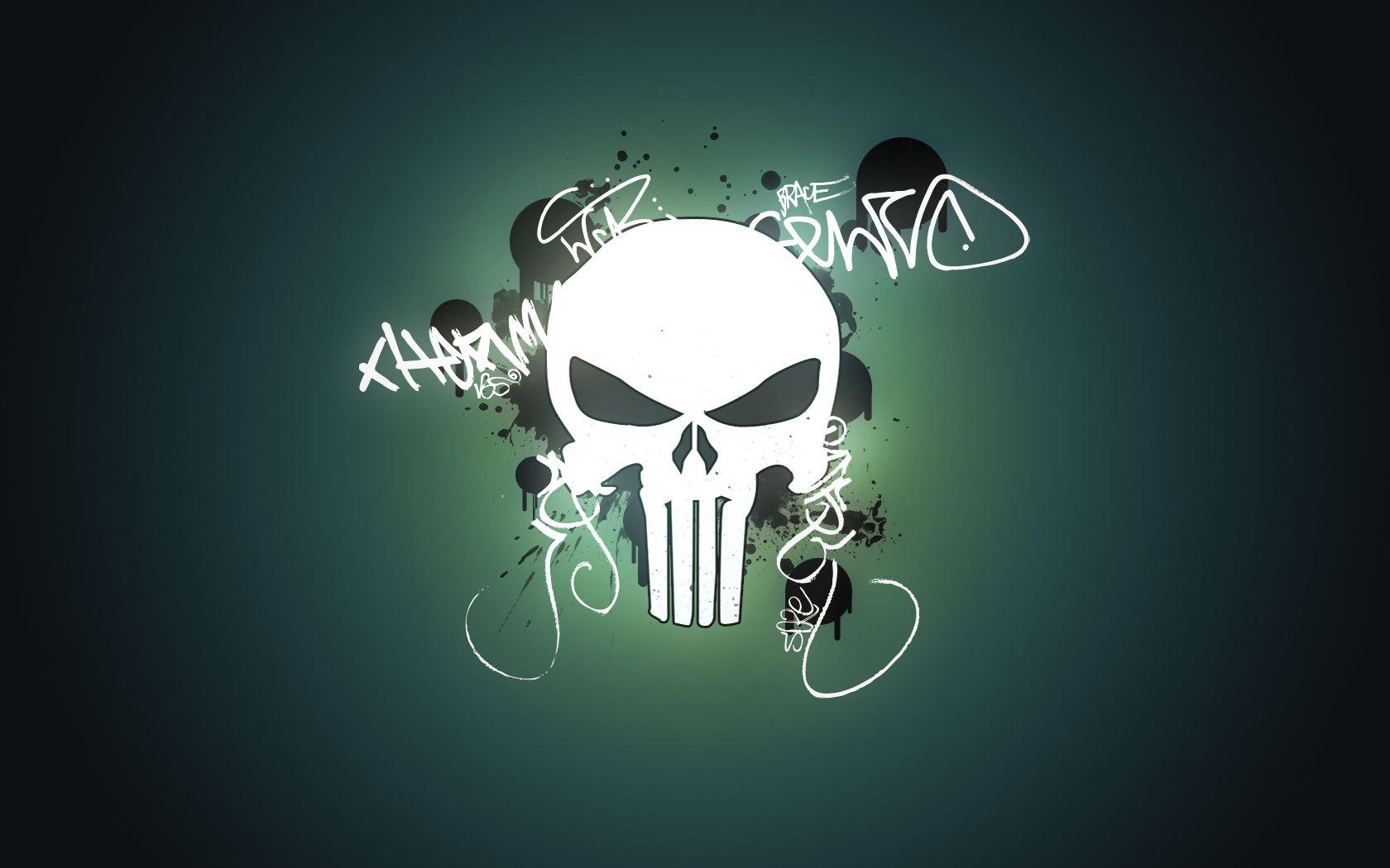 1680x1050 Punisher Skull Wallpaper