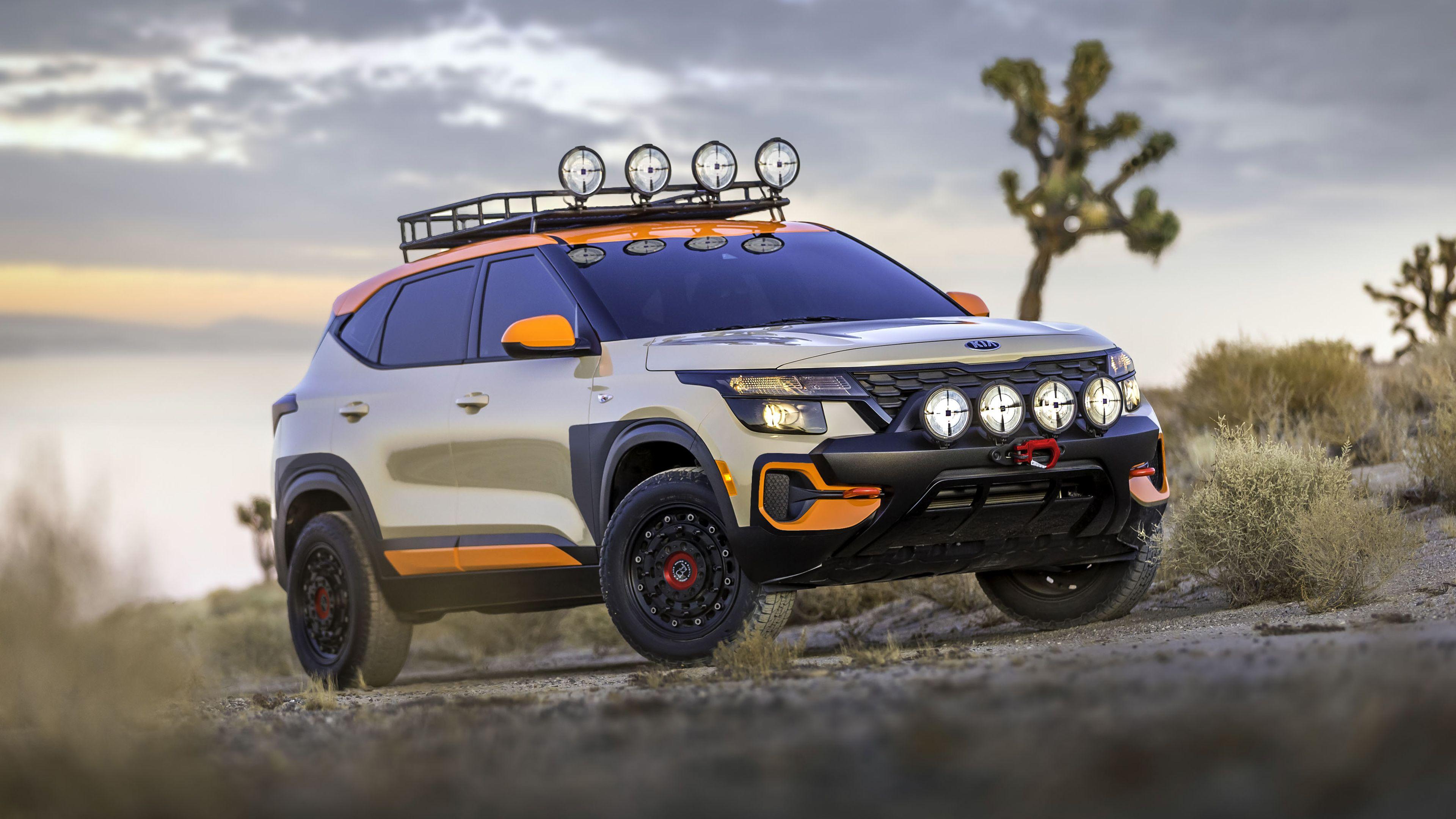 3840x2160 Kia Seltos X Line Trail Attack Concept 2019 4K Wallpaper. HD Car