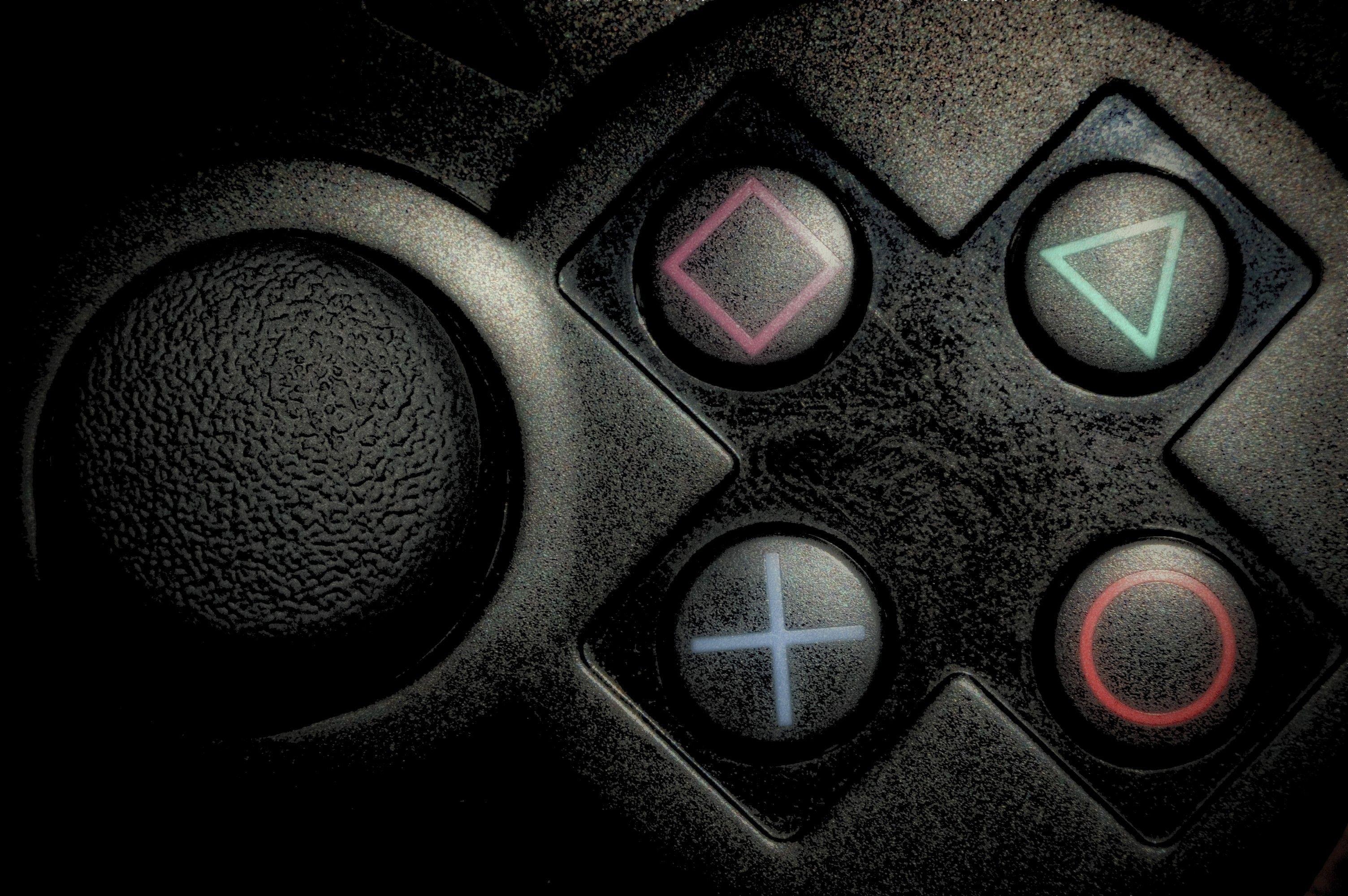 3008x2000 Sony, PlayStation, macro, controllers, Playstation 3 wallpaper
