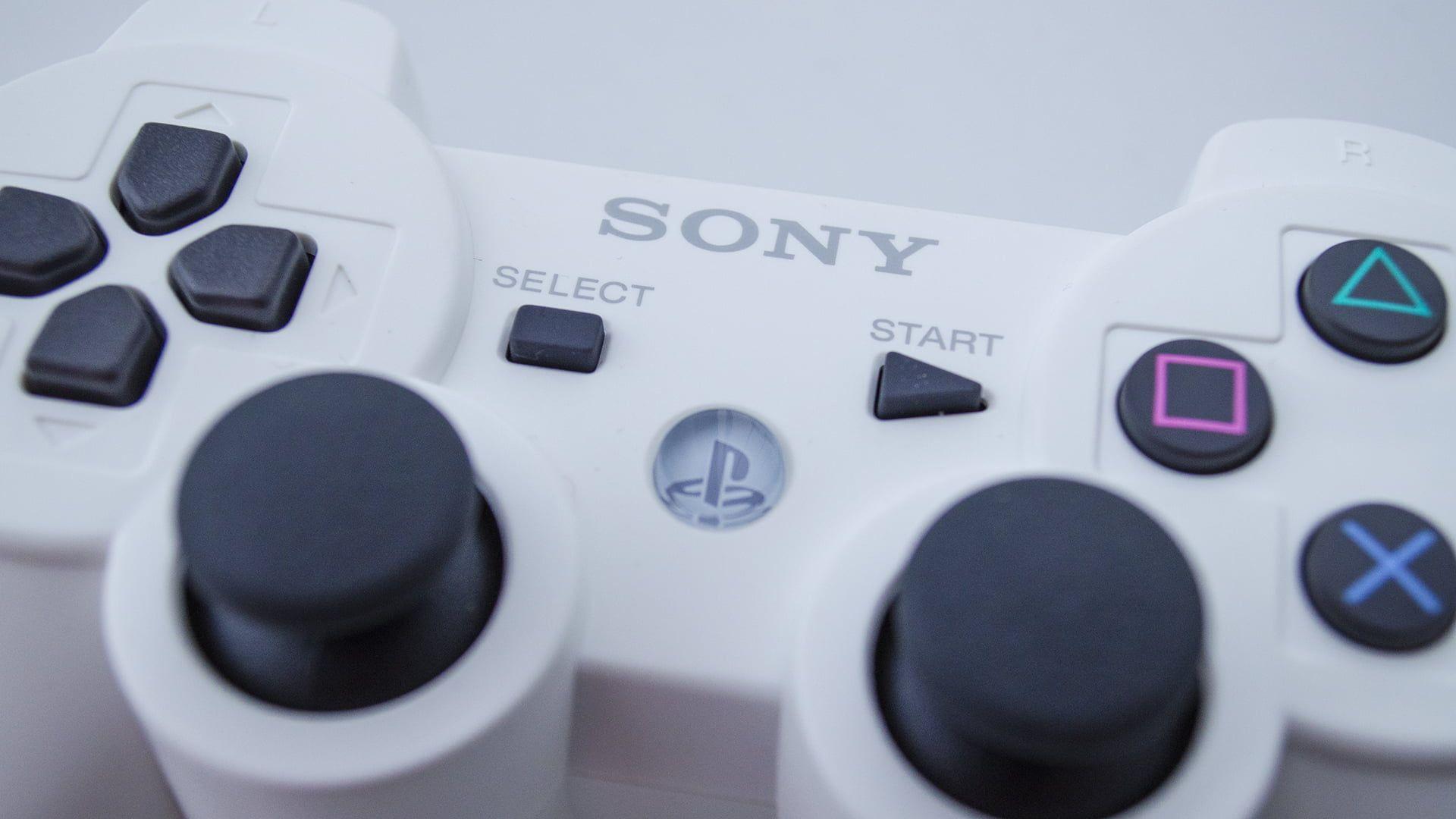 1920x1080 White Sony PS3 controller, PlayStation, PlayStation controllers