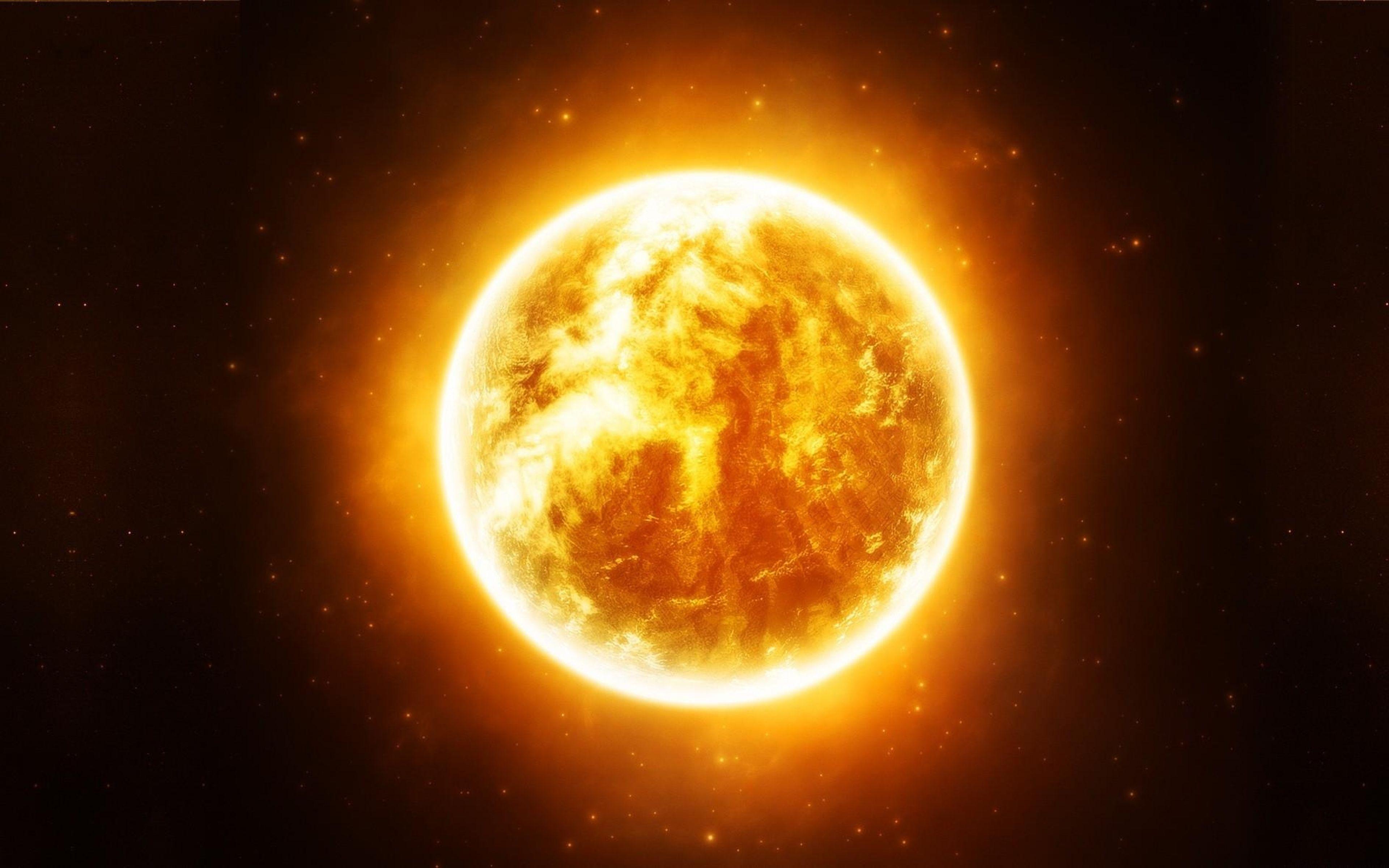 Hình nền mặt trời trong không gian 3840x2400