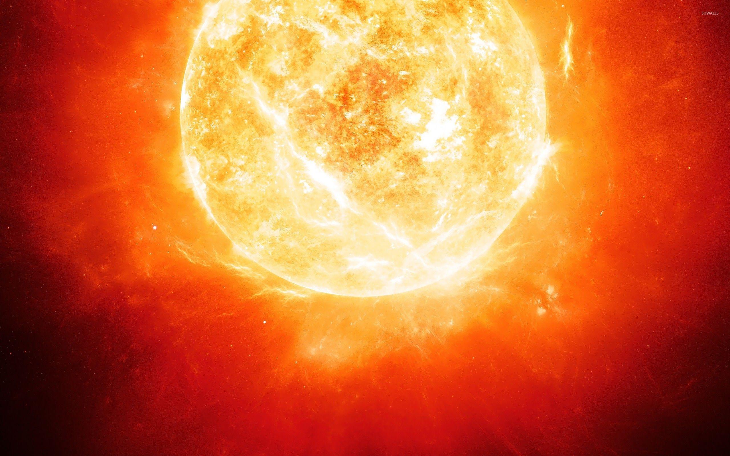Hình nền mặt trời cháy 2560x1600 - Hình nền không gian