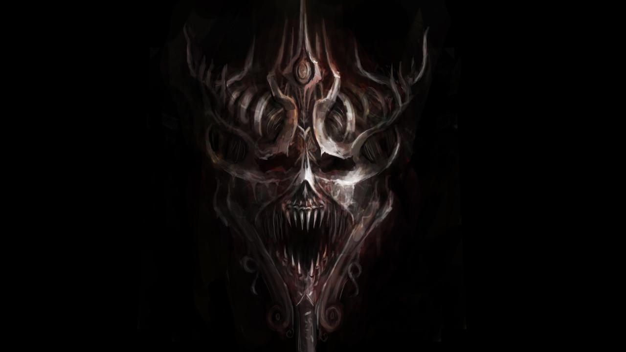 1280x720 Evil Skulls