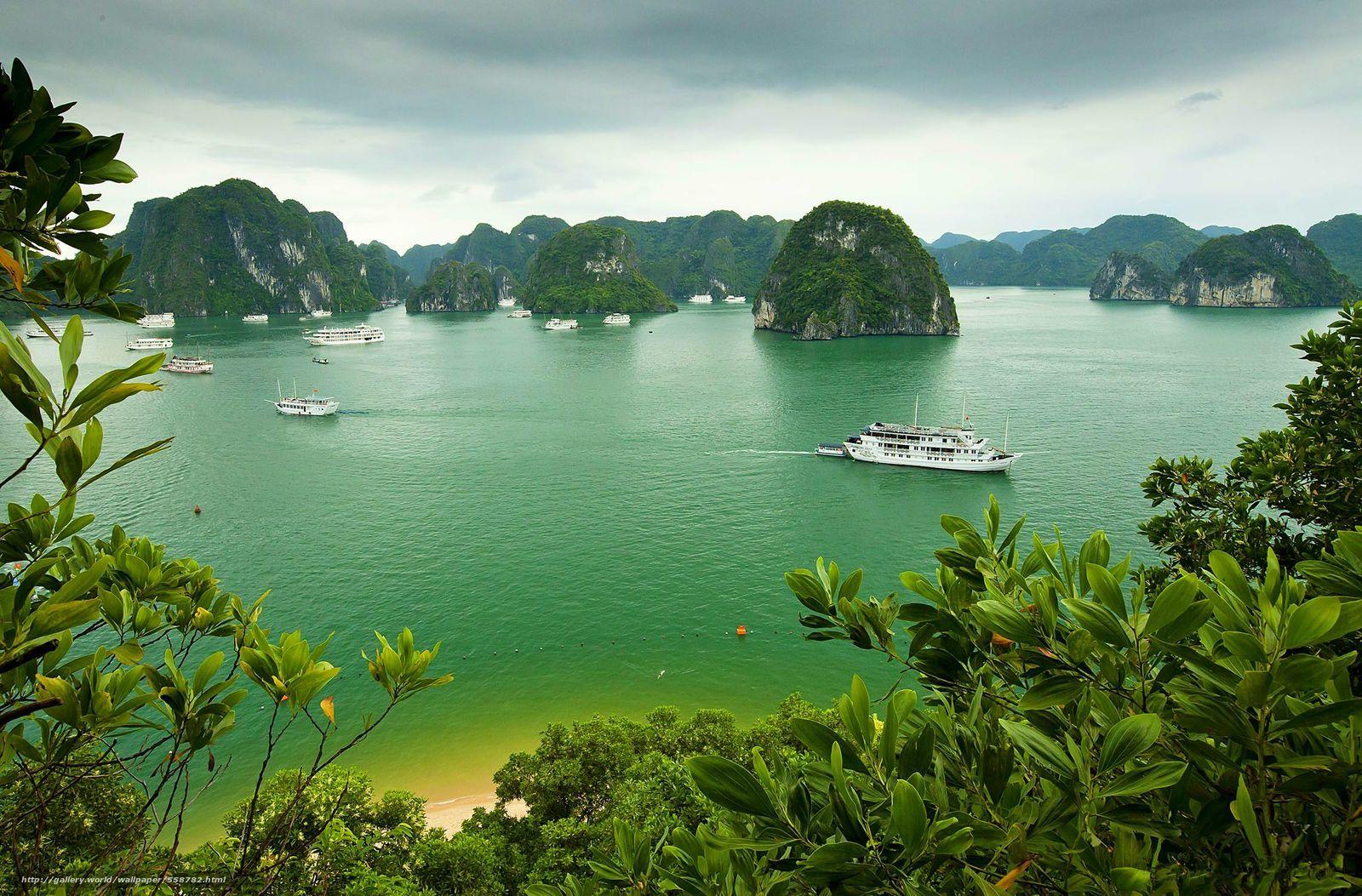 1600x1053 Download wallpaper Halong Bay, Vietnam, landscape free desktop
