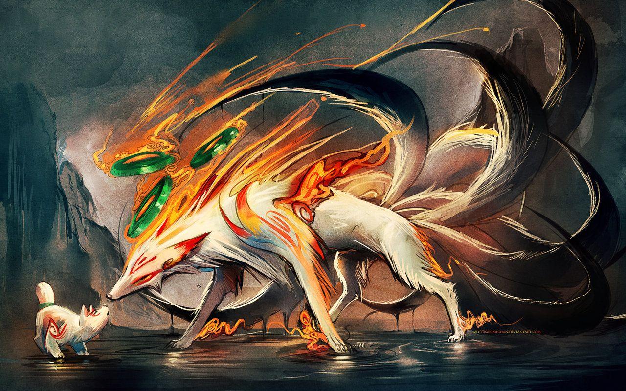 1280x800 Nine Tailed Fox Wallpaper. Cute Fox