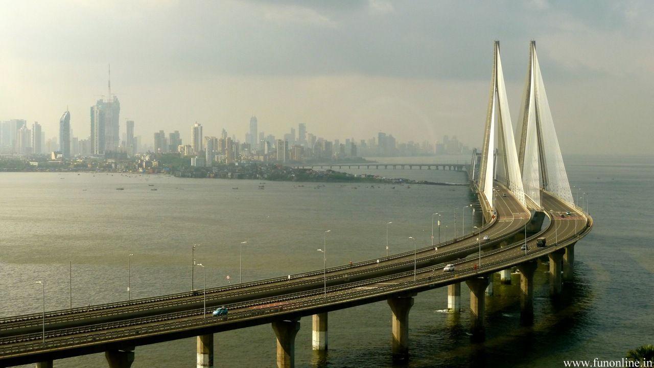 1280x720 Hd Wallpaper. Bandra worli sea link .