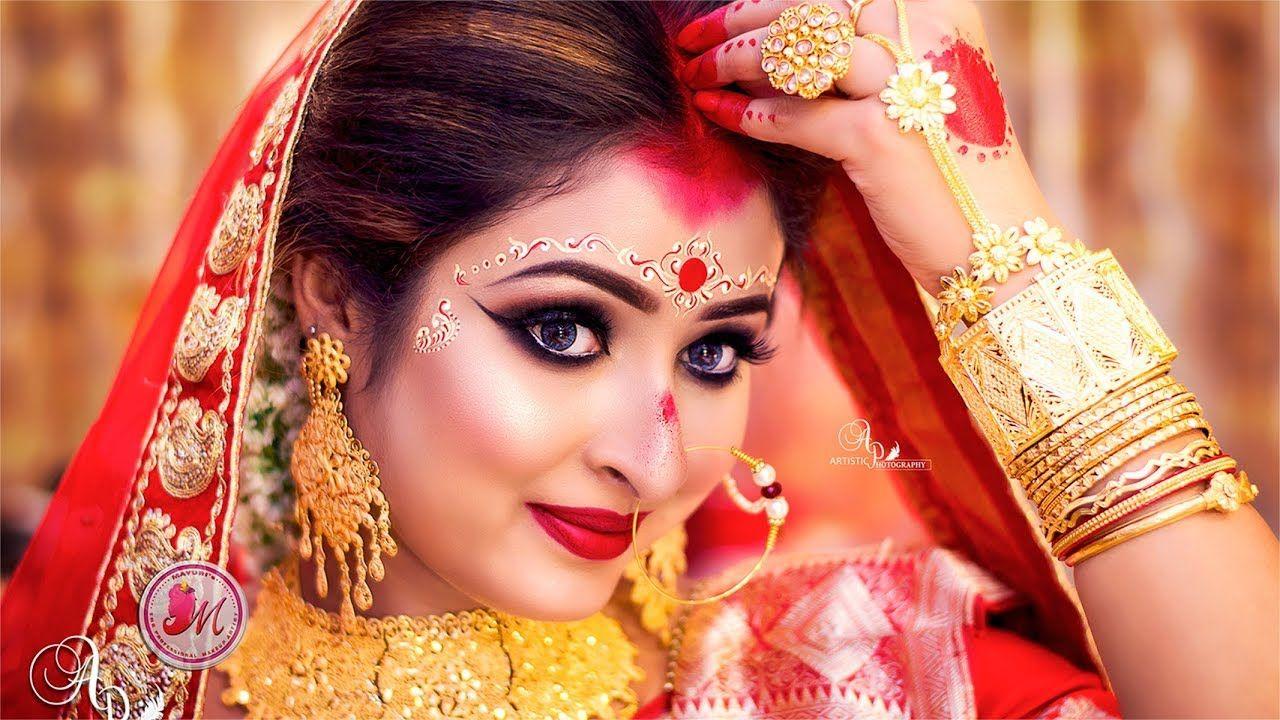1280x720 Best Airbrush Bengali Bridal Makeover Tutorial.. By Mayuri Sinha