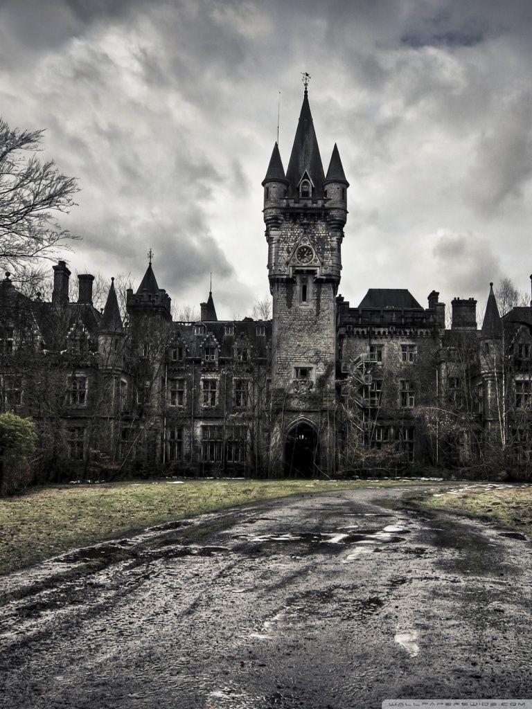 768x1024 Spooky Castle Ultra HD Desktop .
