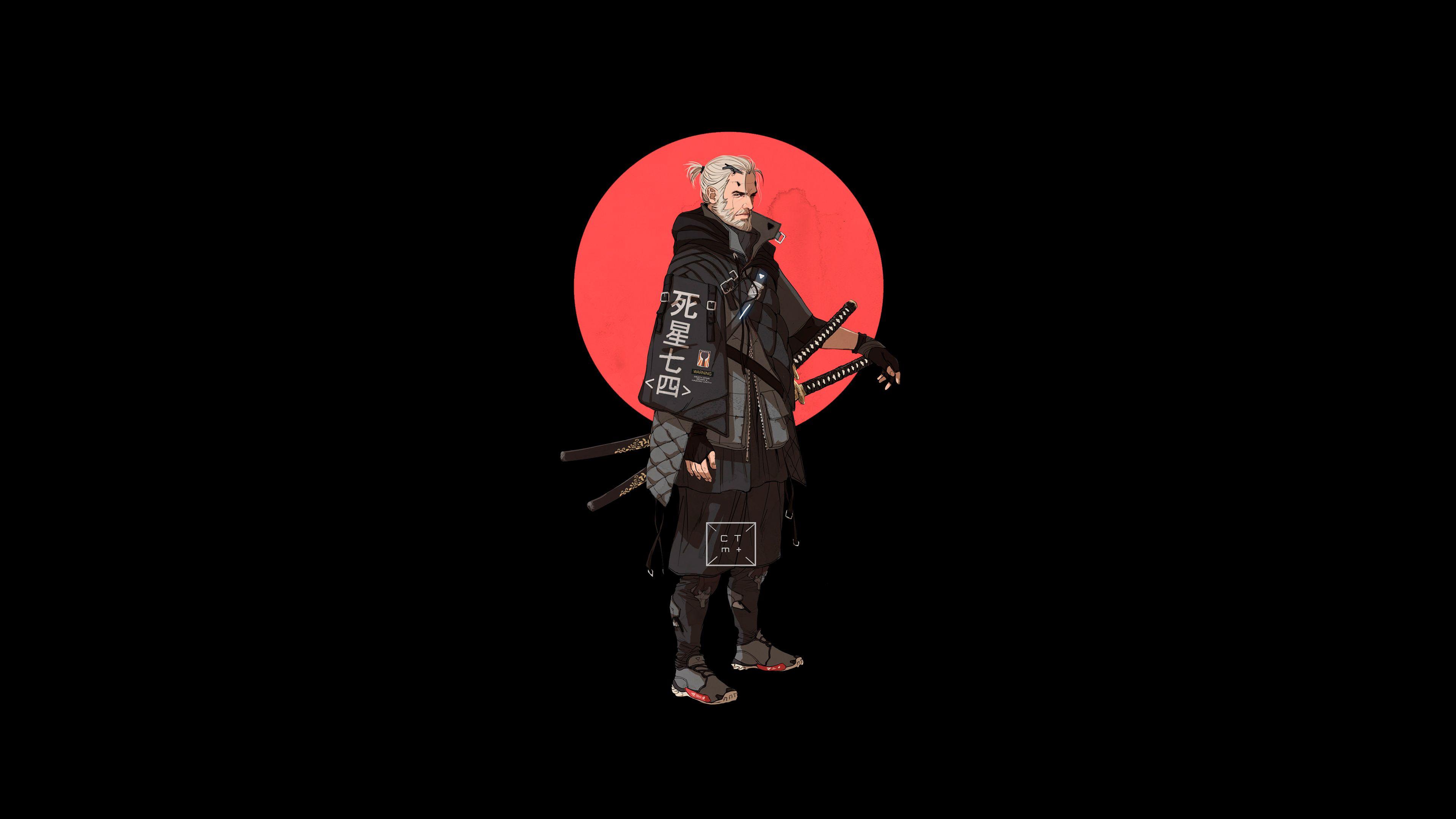 3840x2160 Geralt Of Rivia The Witcher 4k Minimalism, HD Games, 4k Wallpaper, Image, Background, Photo and Picture