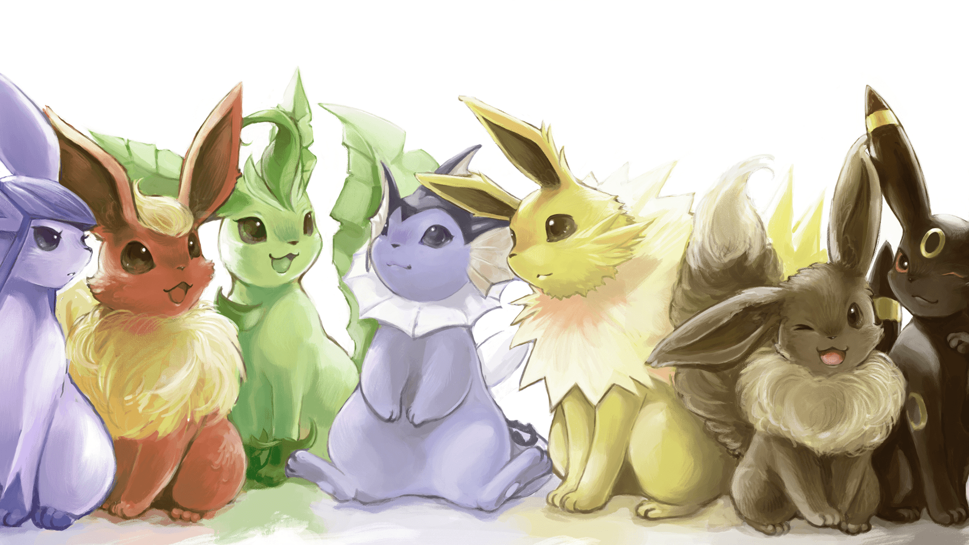 1920x1080 Hình nền Pokemon dễ thương