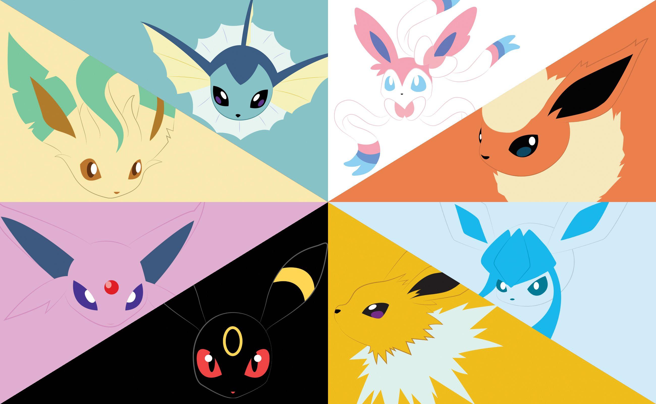 2600x1600 Eevee Evolutions hình nền