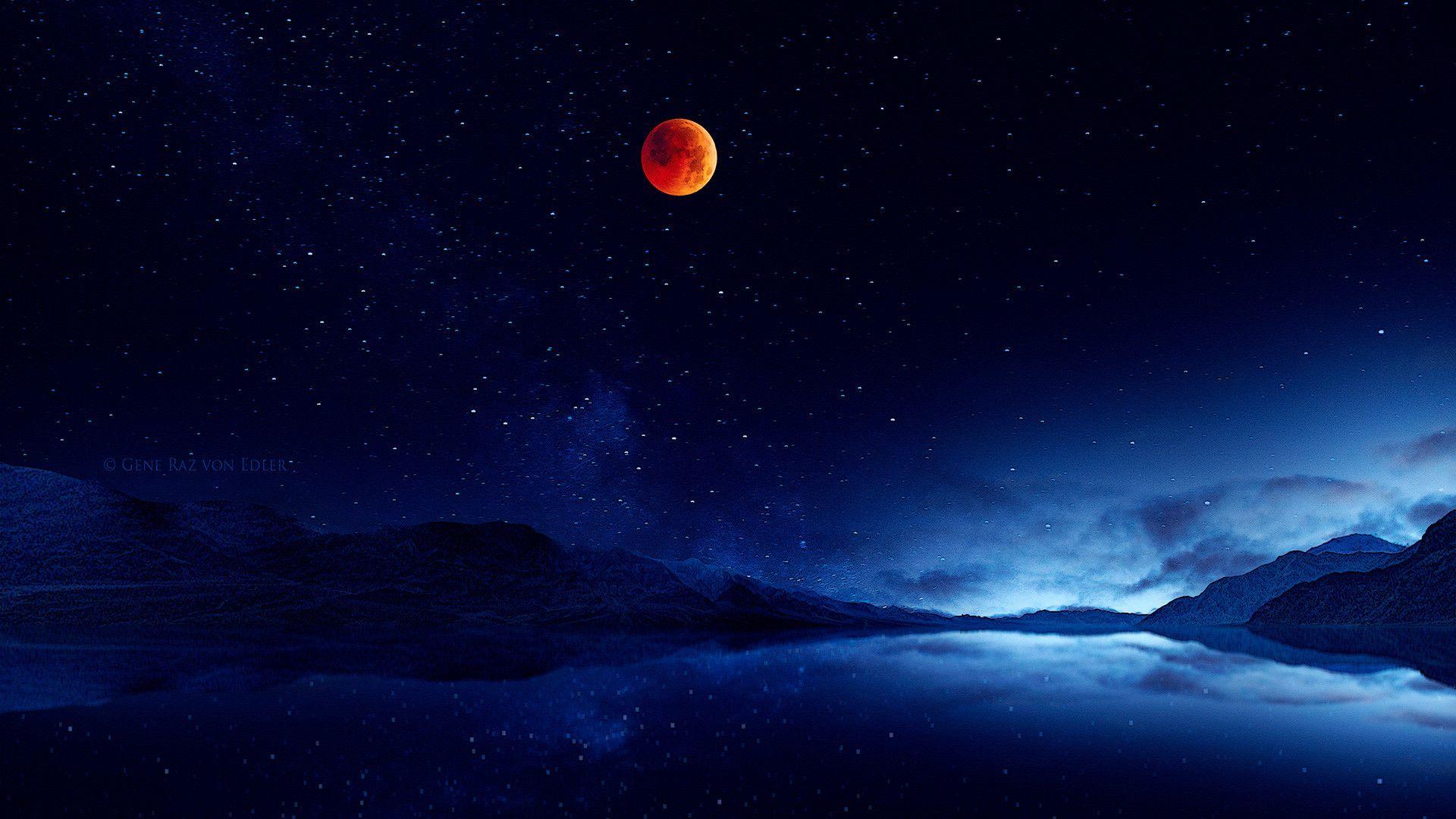 Moon Scenery Mobile Wallpapers - Wallpaper Cave
