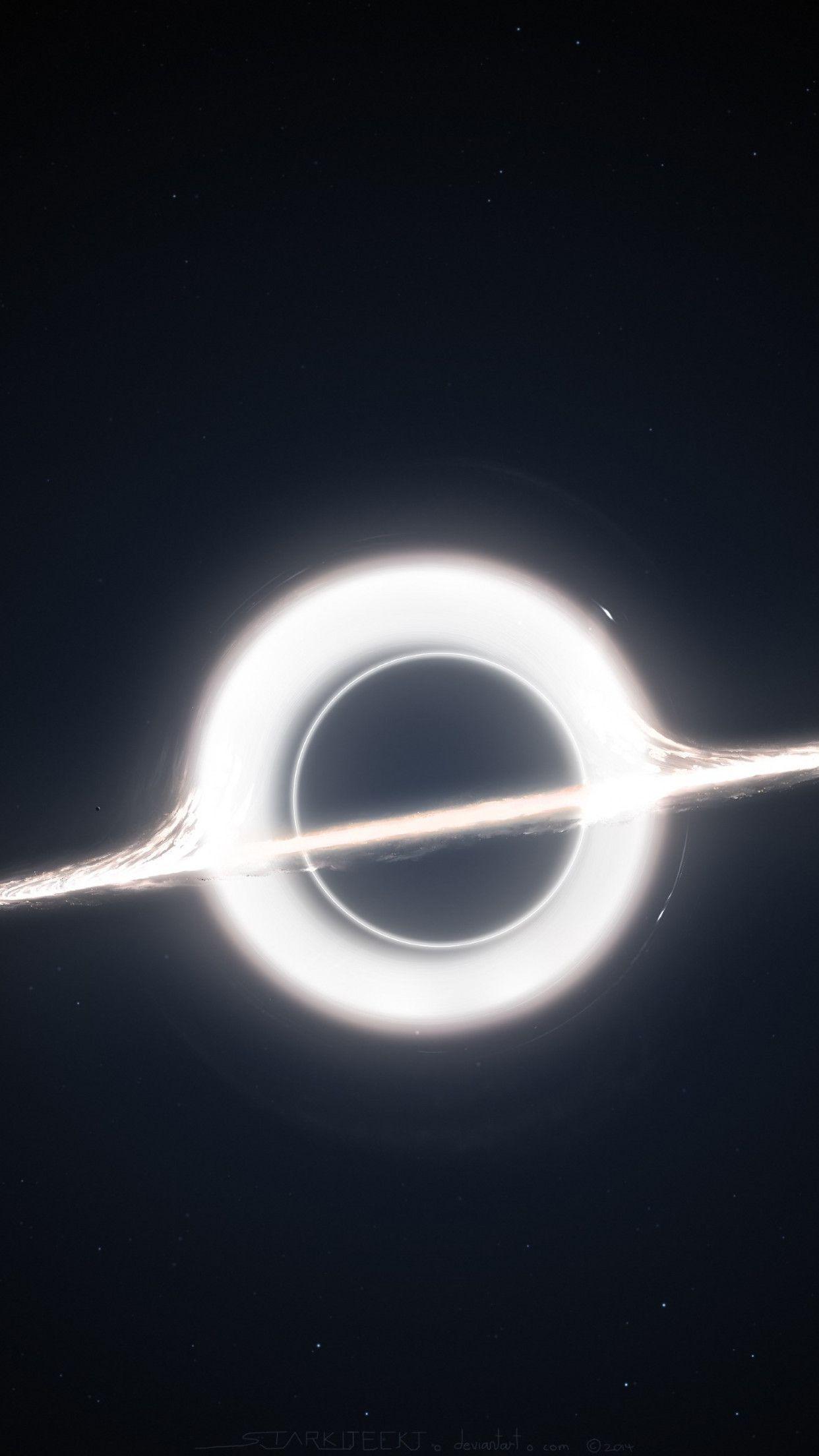 1242x2208 Download wallpaper: Gargantua inspired by Interstellar movie 1242x2208