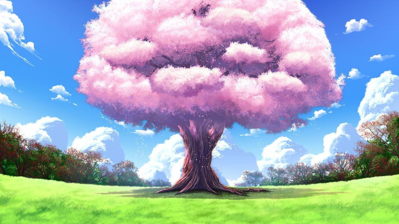Anime Tree Wallpapers - Top Free Anime Tree Backgrounds - WallpaperAccess