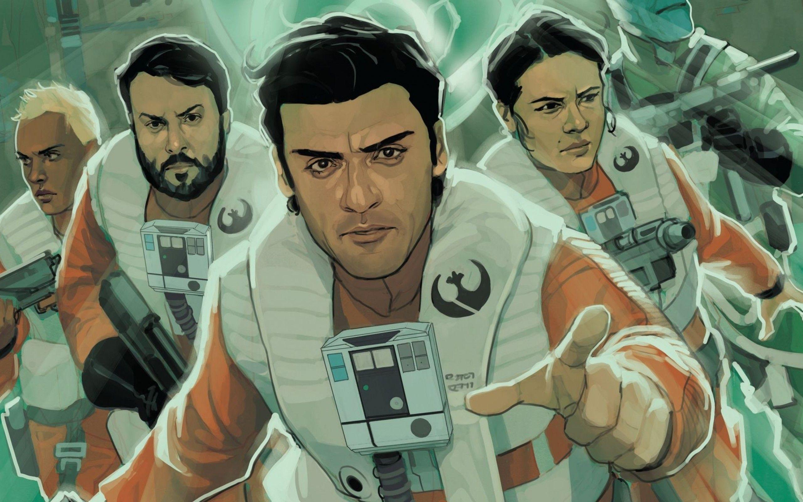 2560x1600 Download 2560x1600 Poe Dameron, Star Wars, Artwork, Comics