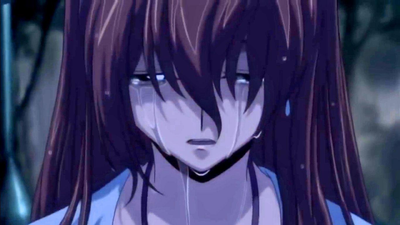 1366x768 Anime Girl Cry