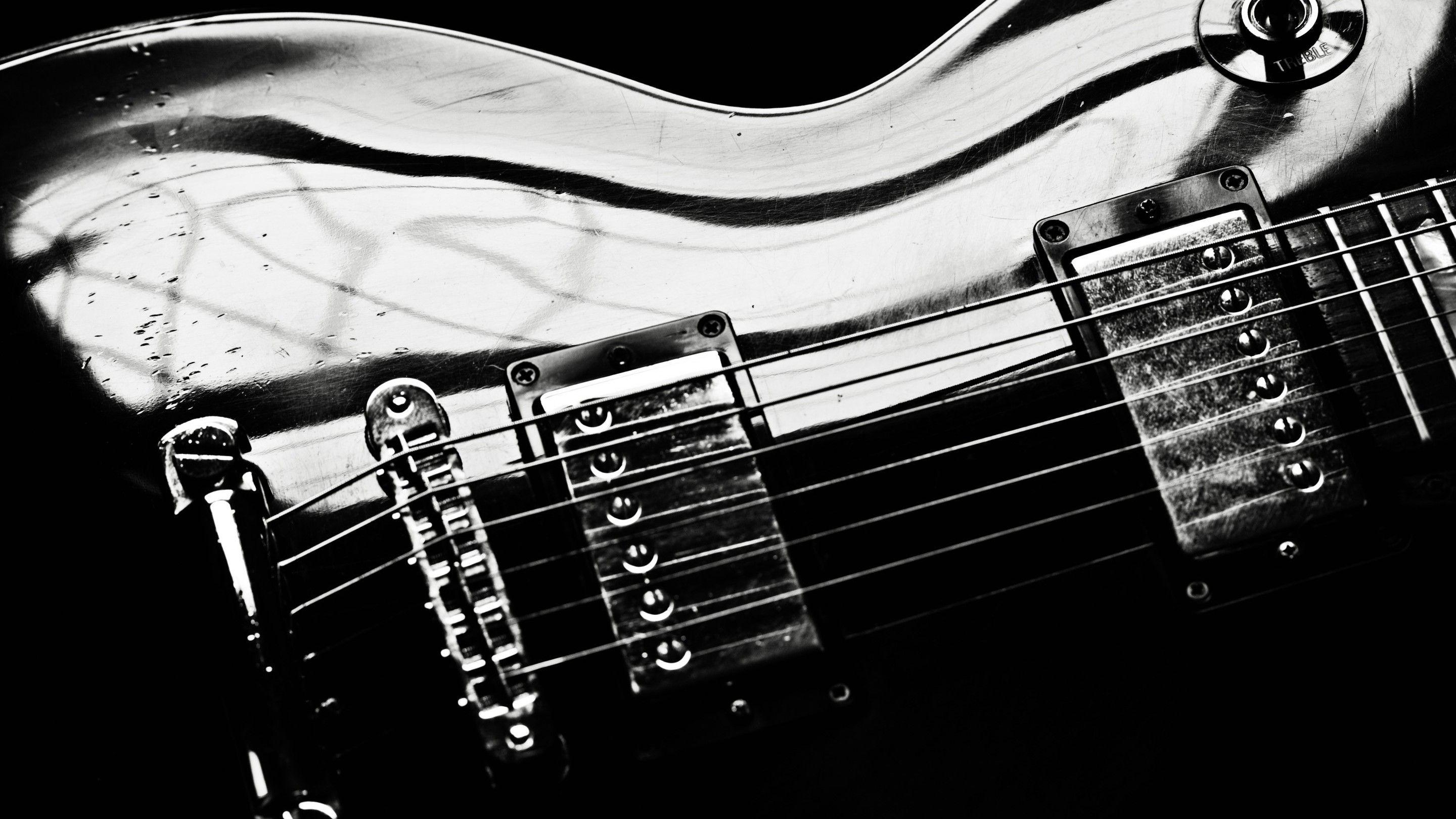2880x1620 Download 2880x1620 gibson guitar strings electric reflection wallpaper