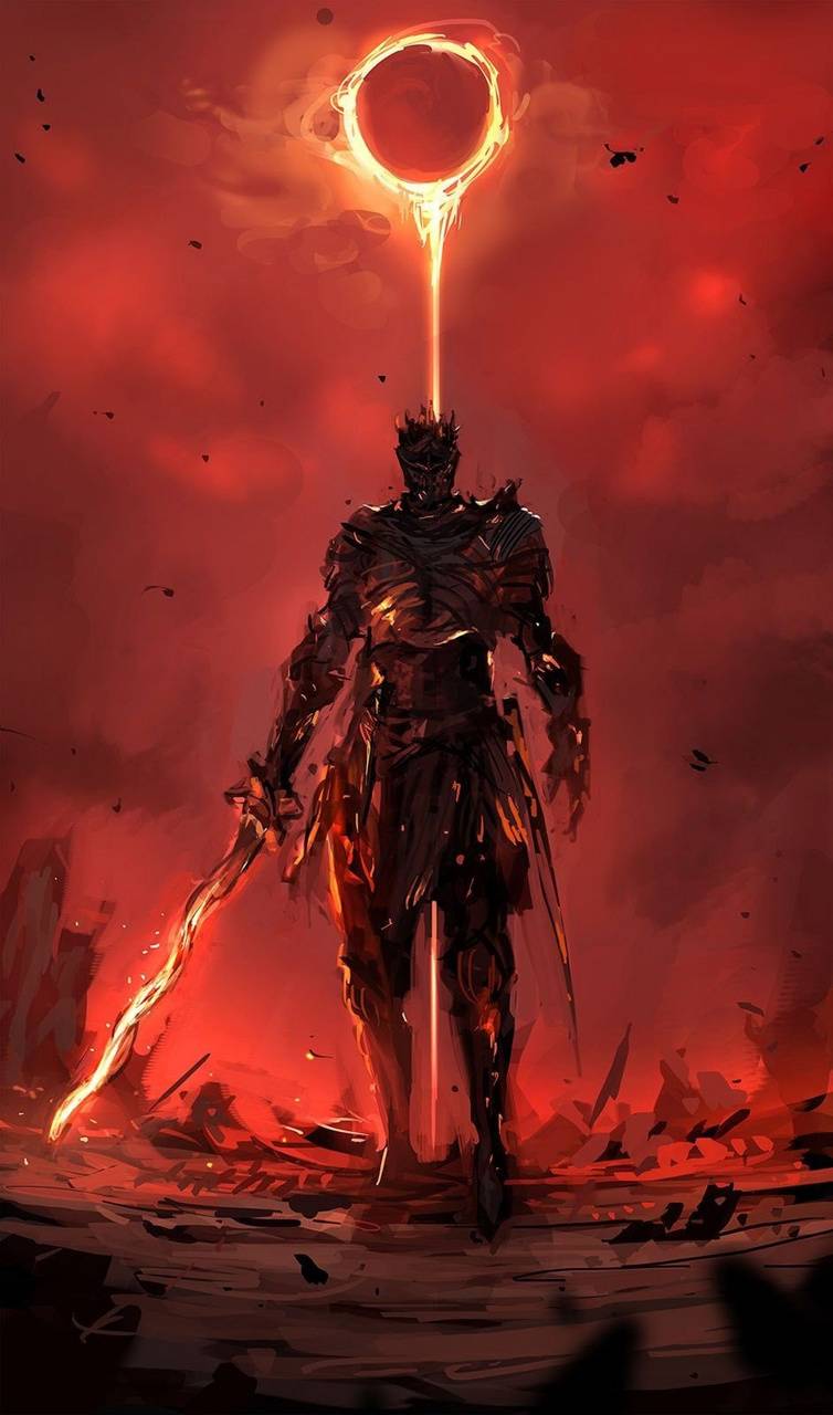 754x1280 Hell Knight wallpaper