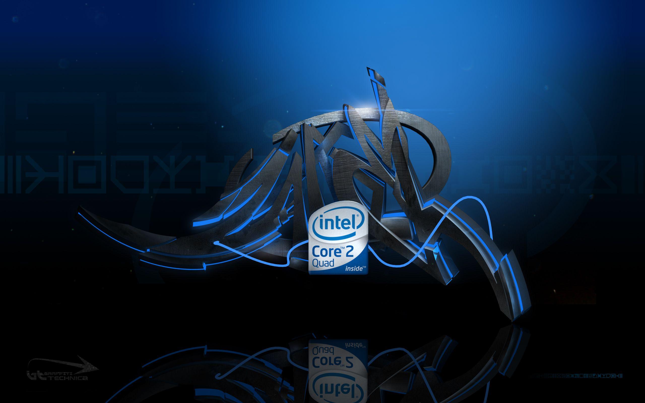 2560x1600 Overclocking Intel i7 3D graffiti wallpaper