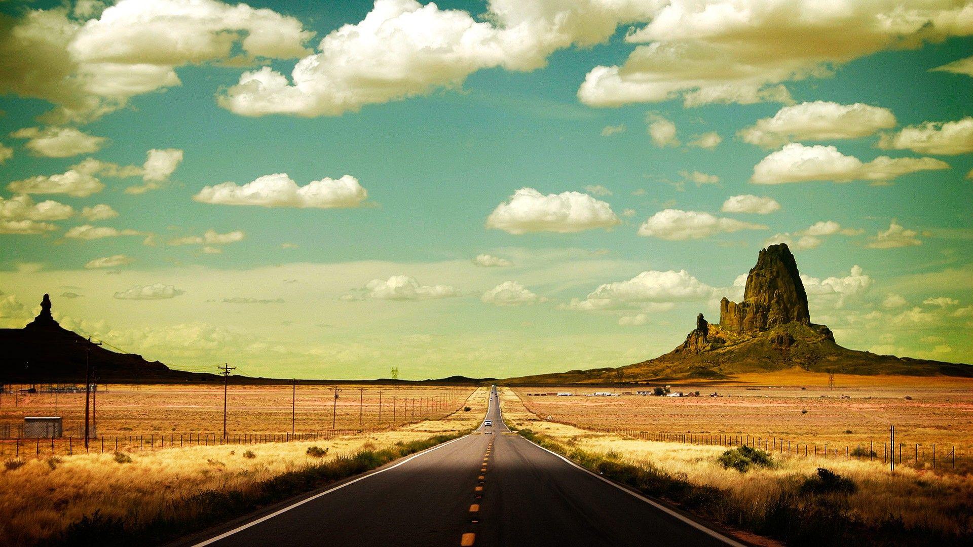 1920x1080 Straight Empty Road HD Wallpaperx1080