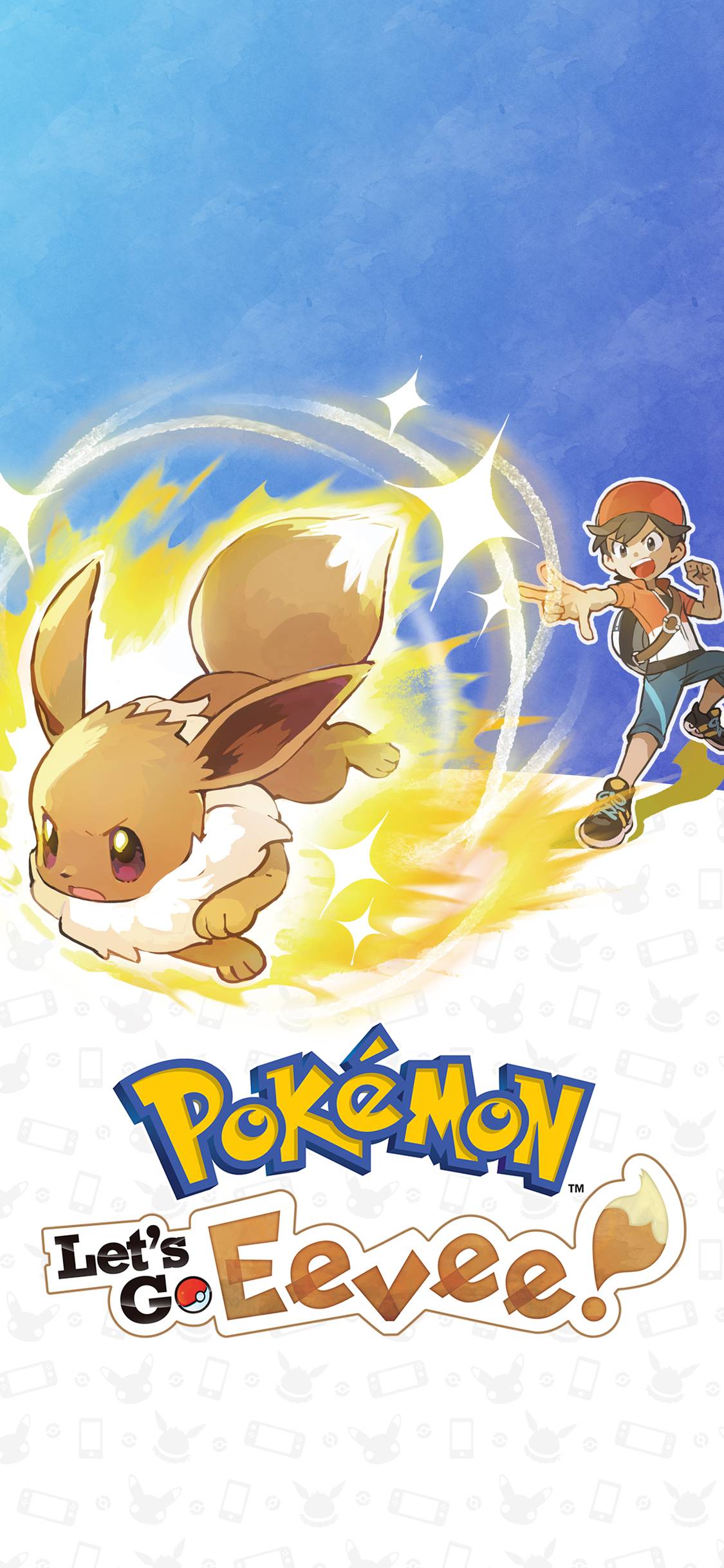 1125x2436 Pokemon Let's Go Eevee (v3) Wallpaper. Cat with Monocle