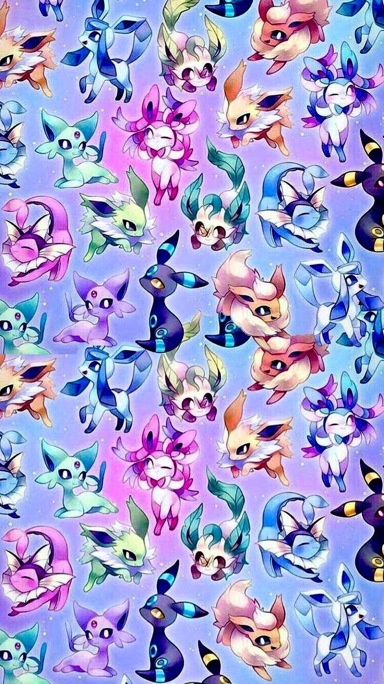 750x1334 Eeveelutions. Cute pokemon wallpaper, Pokemon eeveelutions