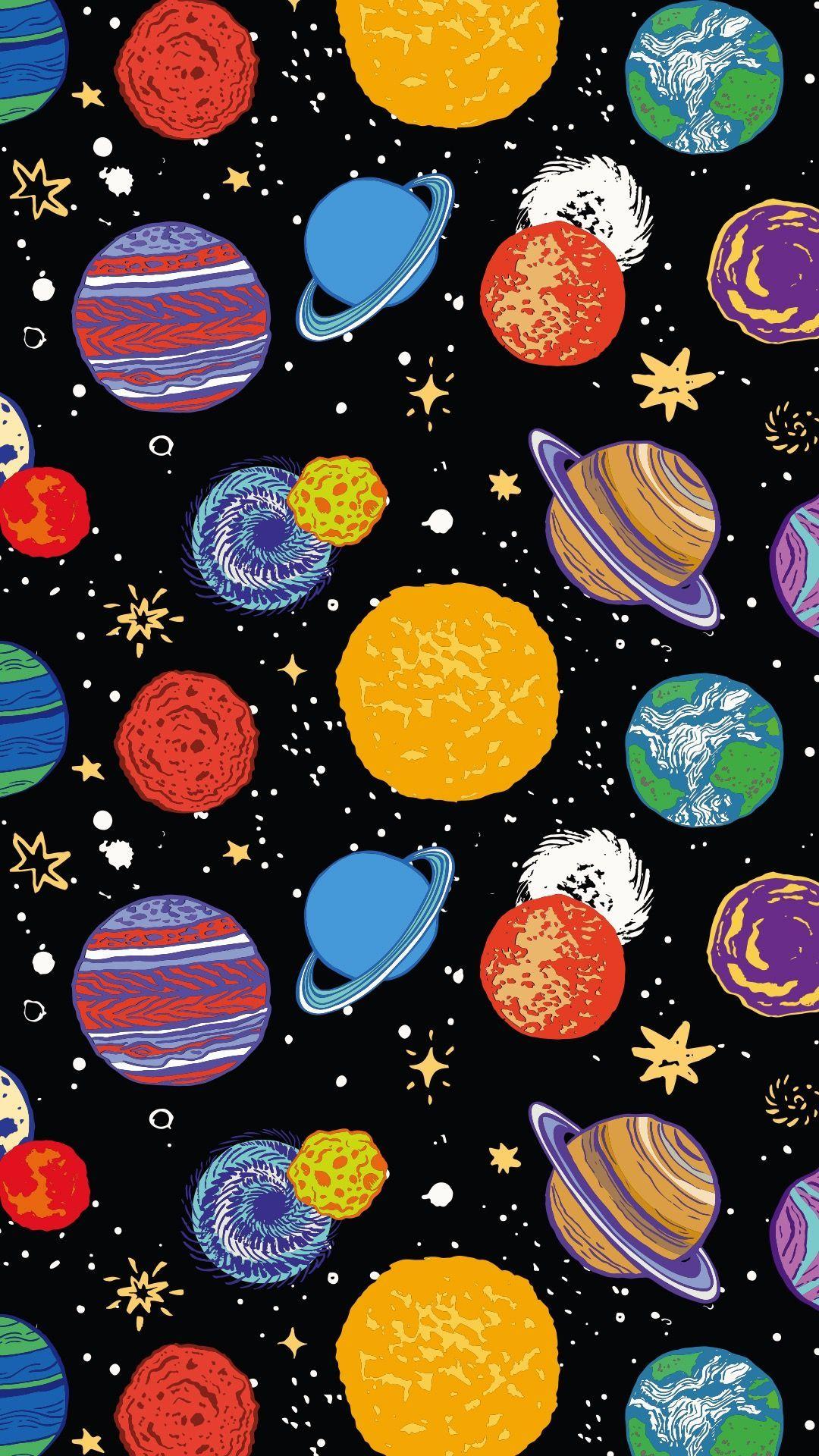1080x1920 iPhone Wallpaper. Pattern, Design, Circle, Illustration, Space, Art