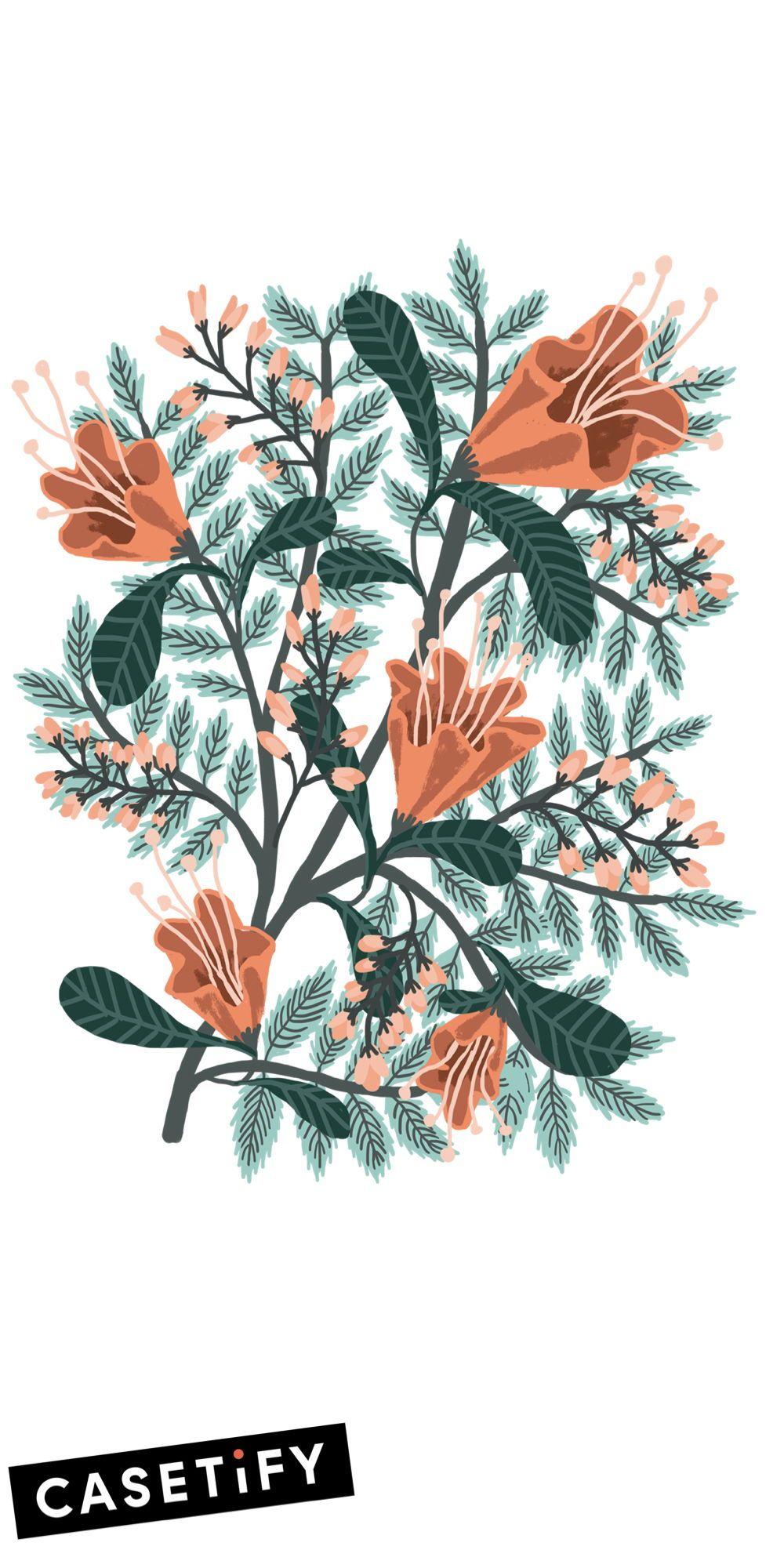 1000x2000 Floral iPhone XS Case. Apple watch wallpaper, iPhone background wallpaper, Blue wallpaper iphone