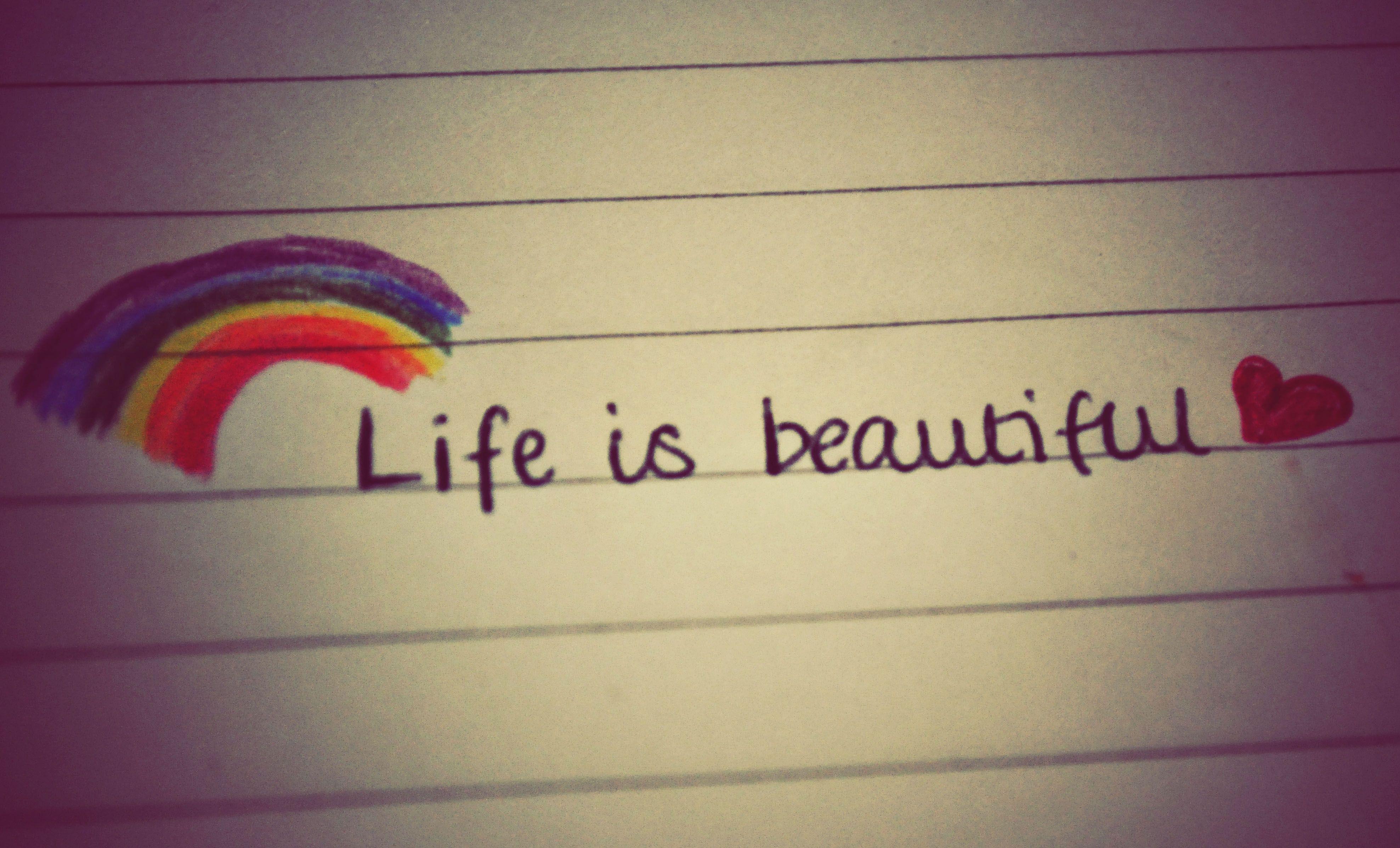 Life Is Beautiful Quotes Wallpapers  Wallpaper Cave