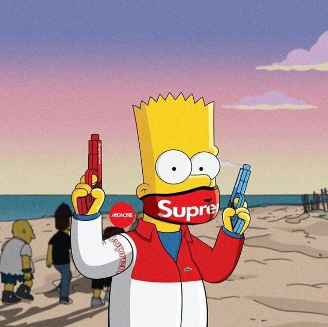 1074x1069 Simpson Supreme Wallpaper